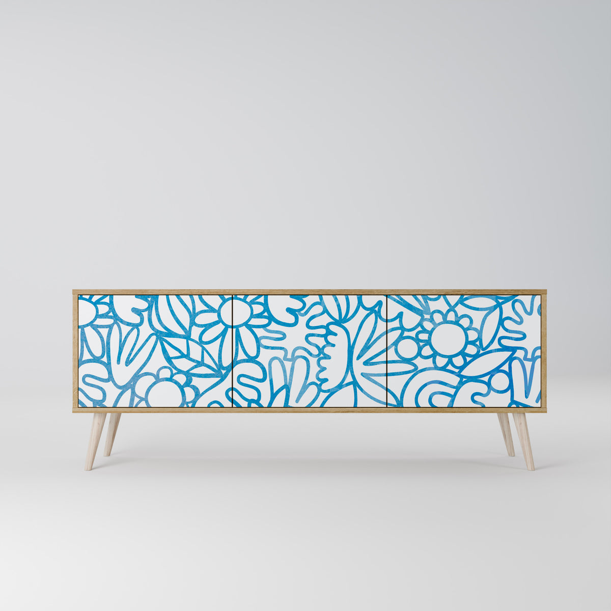 BLOOMY MORNING Έπιπλο τηλεόρασης 3-θυρών