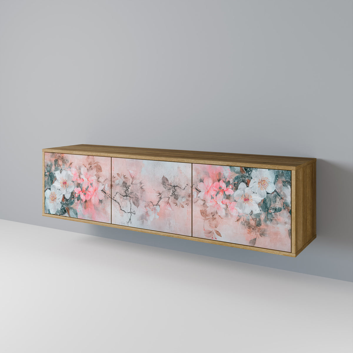 CHERRY BLOSSOM Έπιπλο τηλεόρασης 3-θυρών