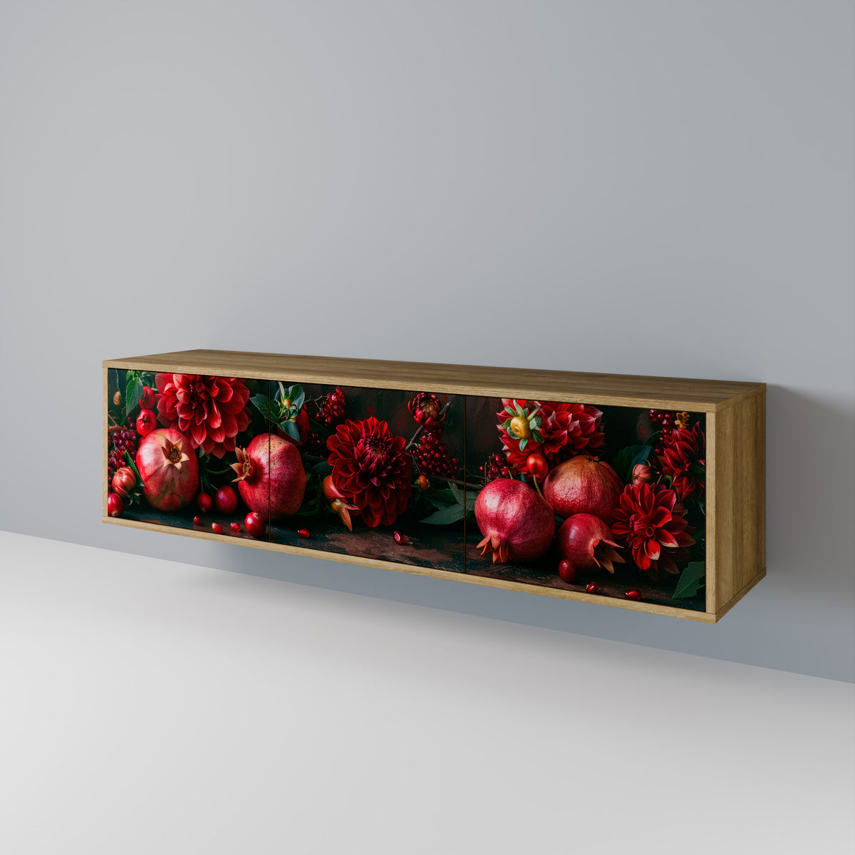 DAHLIAS AND POMEGRANATES Έπιπλο τηλεόρασης 3-θυρών