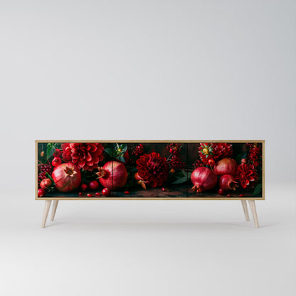 DAHLIAS AND POMEGRANATES Έπιπλο τηλεόρασης 3-θυρών