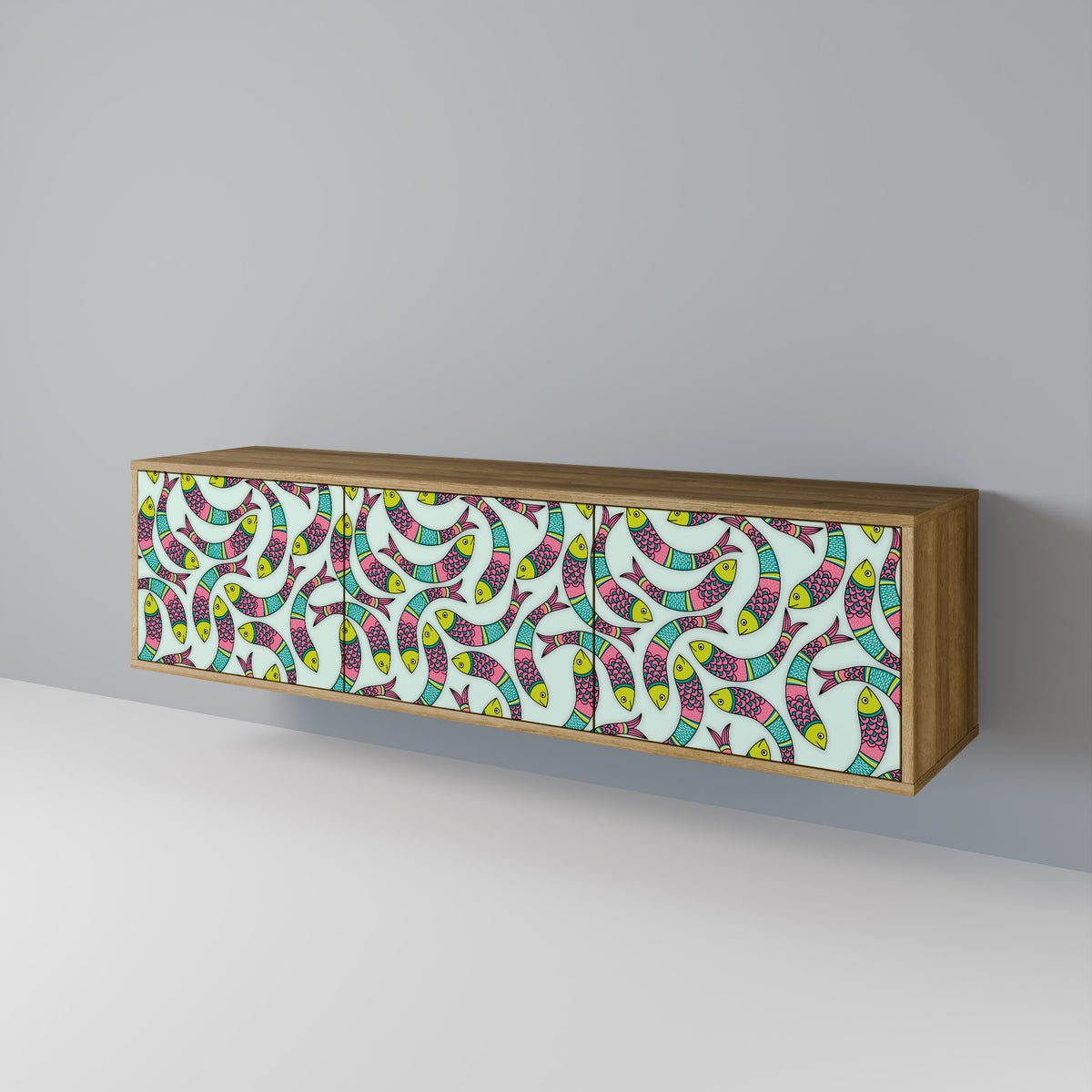 INDIAN FISH Έπιπλο τηλεόρασης 3-θυρών