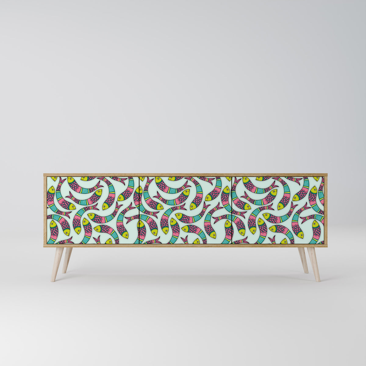 INDIAN FISH Έπιπλο τηλεόρασης 3-θυρών