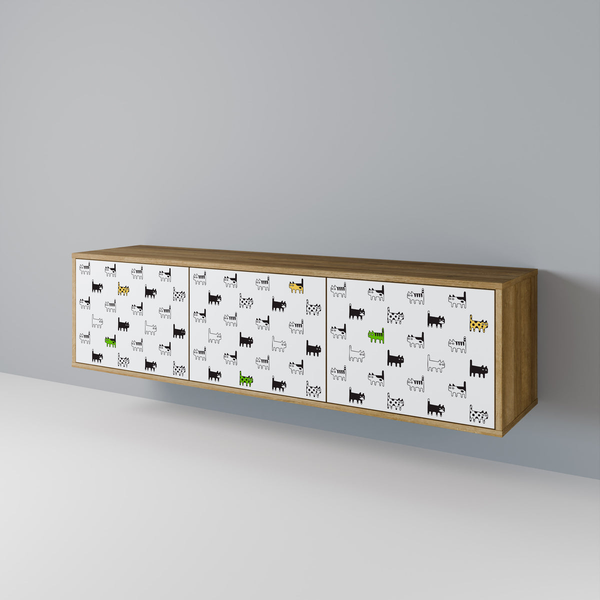 CATS COMPILATION Έπιπλο τηλεόρασης 3-θυρών