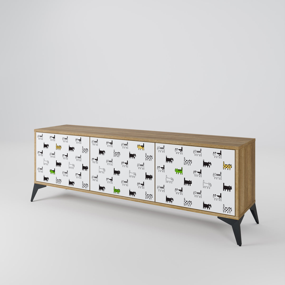 CATS COMPILATION Έπιπλο τηλεόρασης 3-θυρών