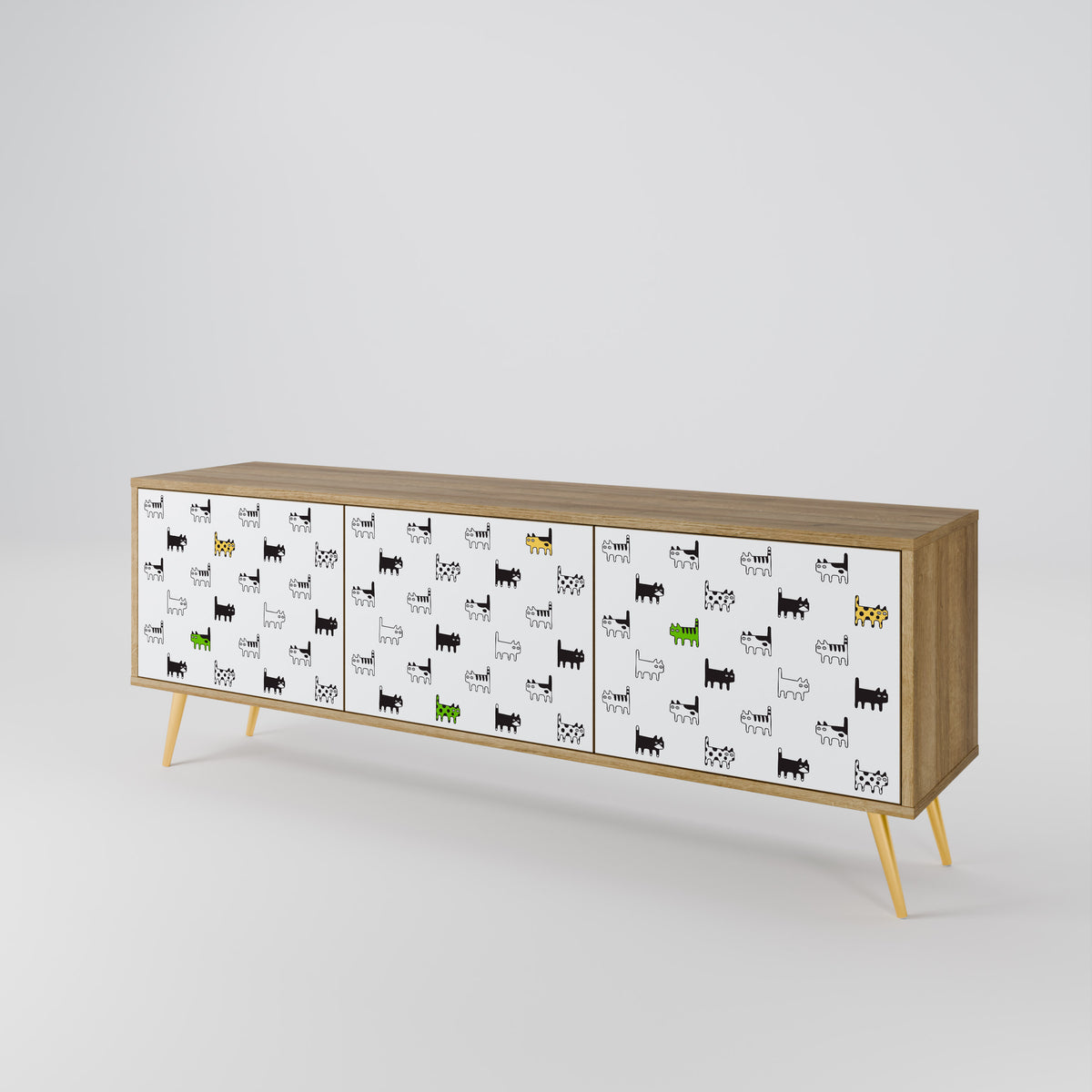 CATS COMPILATION Έπιπλο τηλεόρασης 3-θυρών