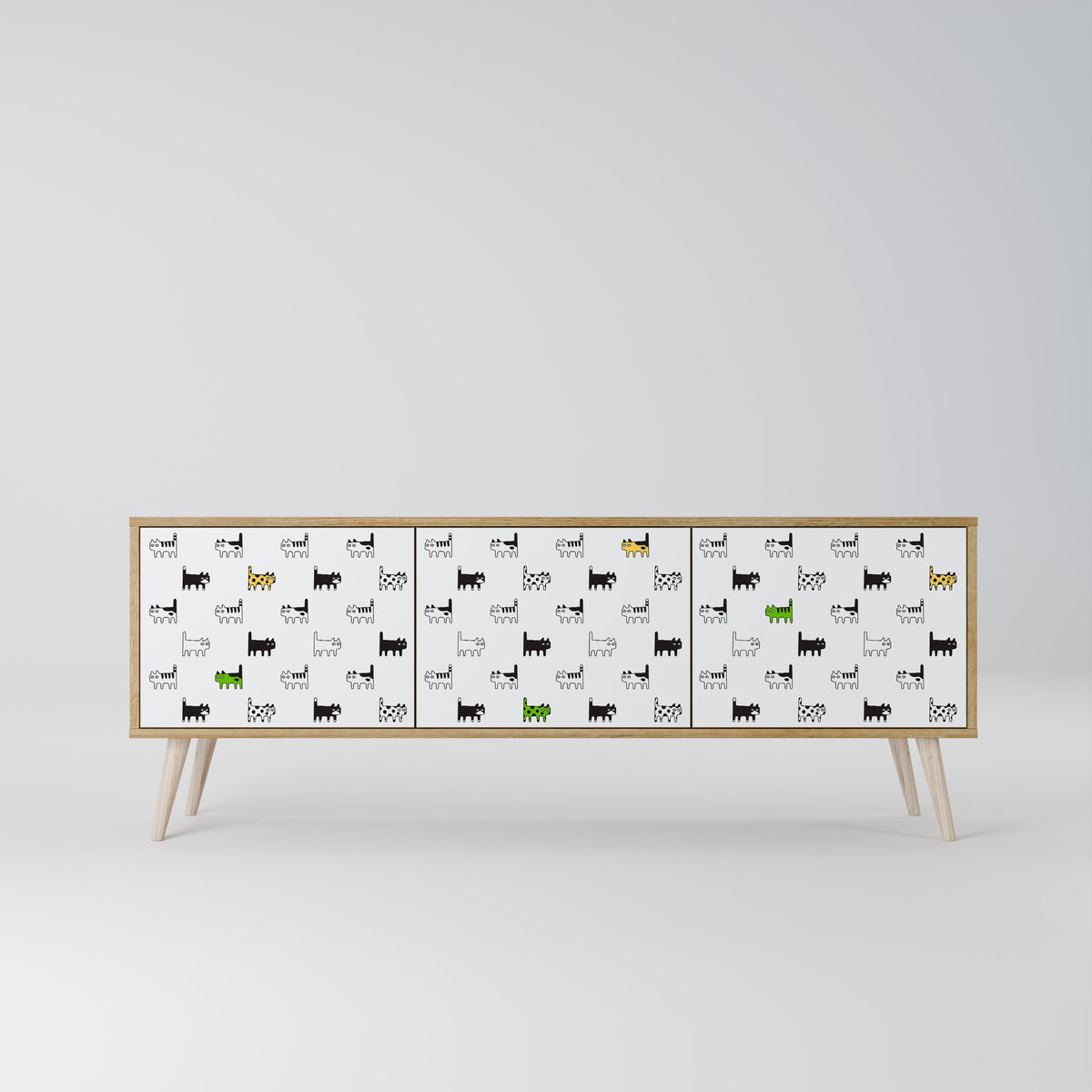 CATS COMPILATION Έπιπλο τηλεόρασης 3-θυρών