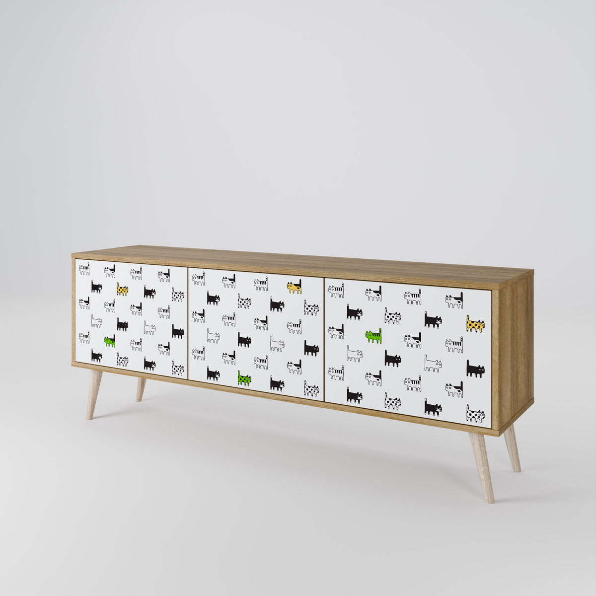 CATS COMPILATION Έπιπλο τηλεόρασης 3-θυρών