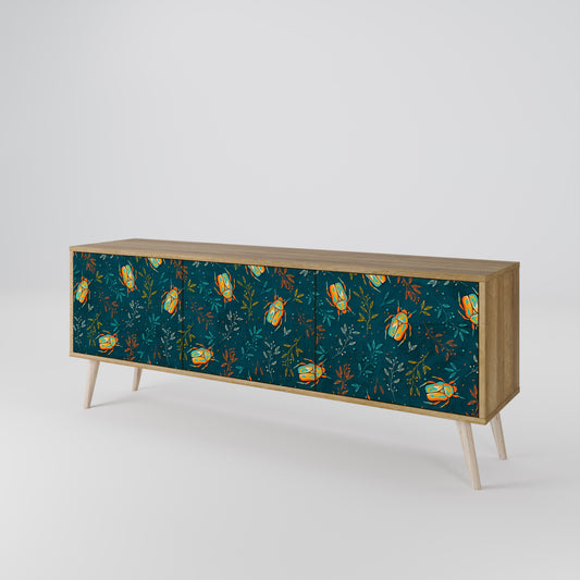 AUTUMN INSECTS 3-Door TV Cabinet