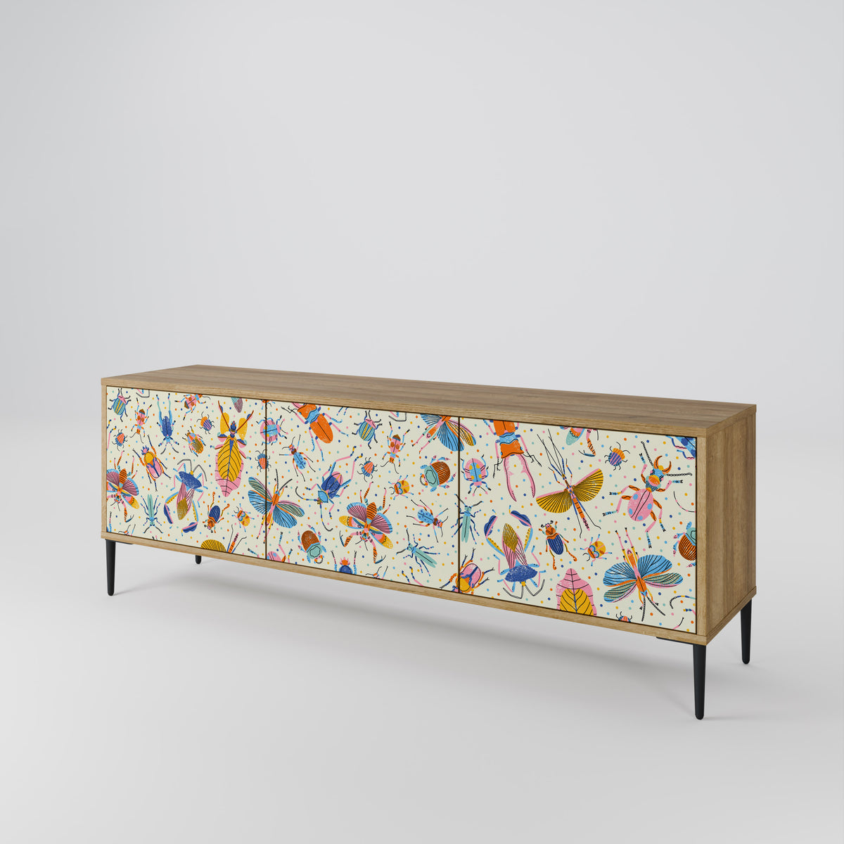 COLORFUL INSECTS Έπιπλο τηλεόρασης 3-θυρών