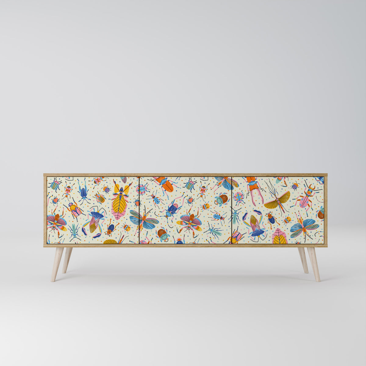 COLORFUL INSECTS Έπιπλο τηλεόρασης 3-θυρών