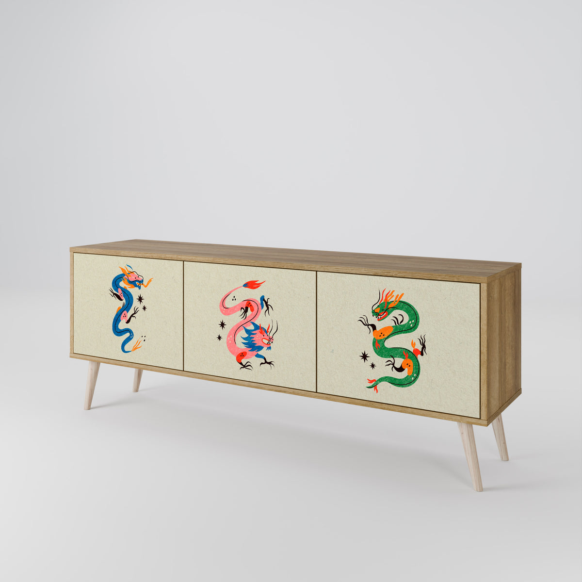 MYTHOLOGICAL CREATURES Έπιπλο τηλεόρασης 3-θυρών