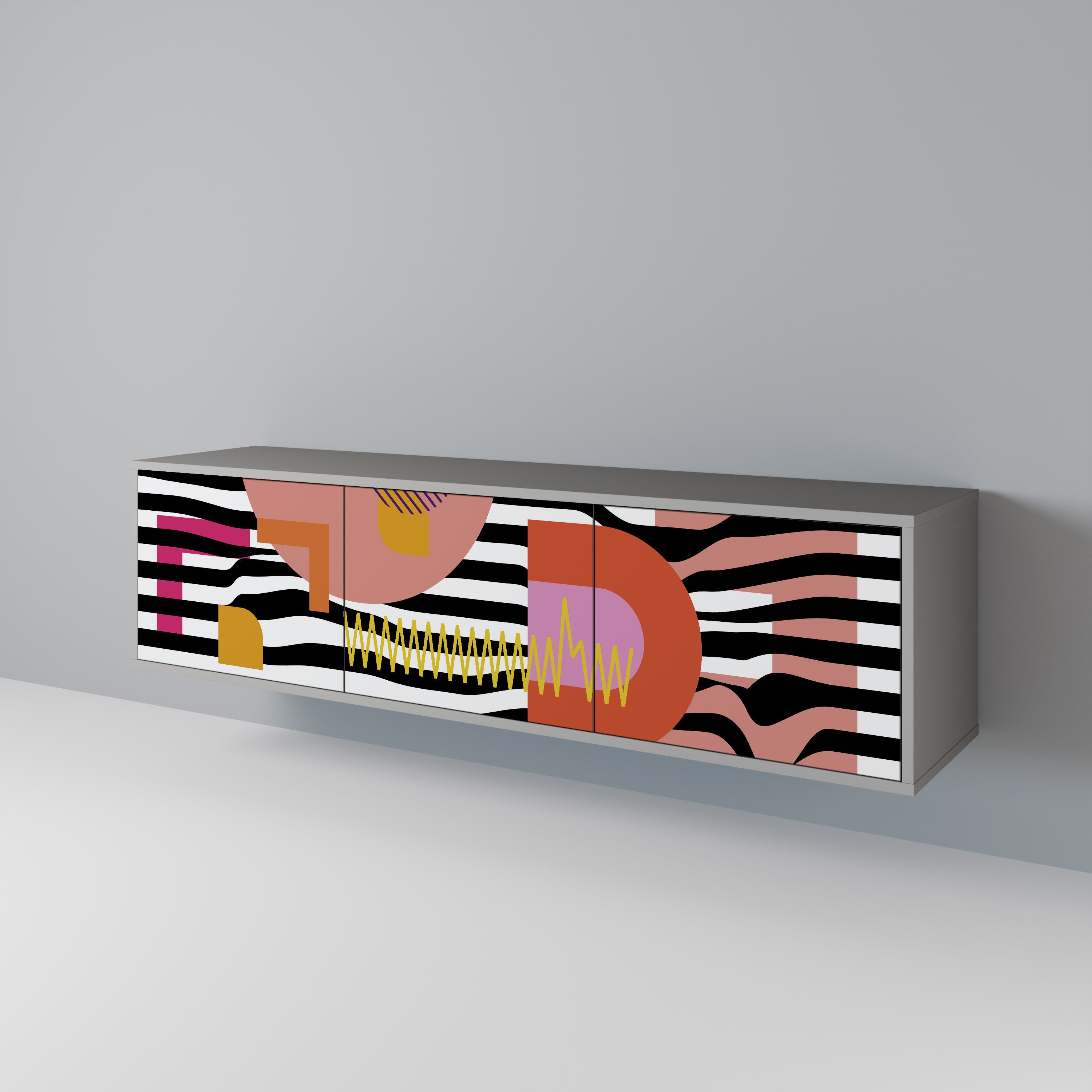 CHROMATIC ABSTRACT Έπιπλο τηλεόρασης 3-θυρών