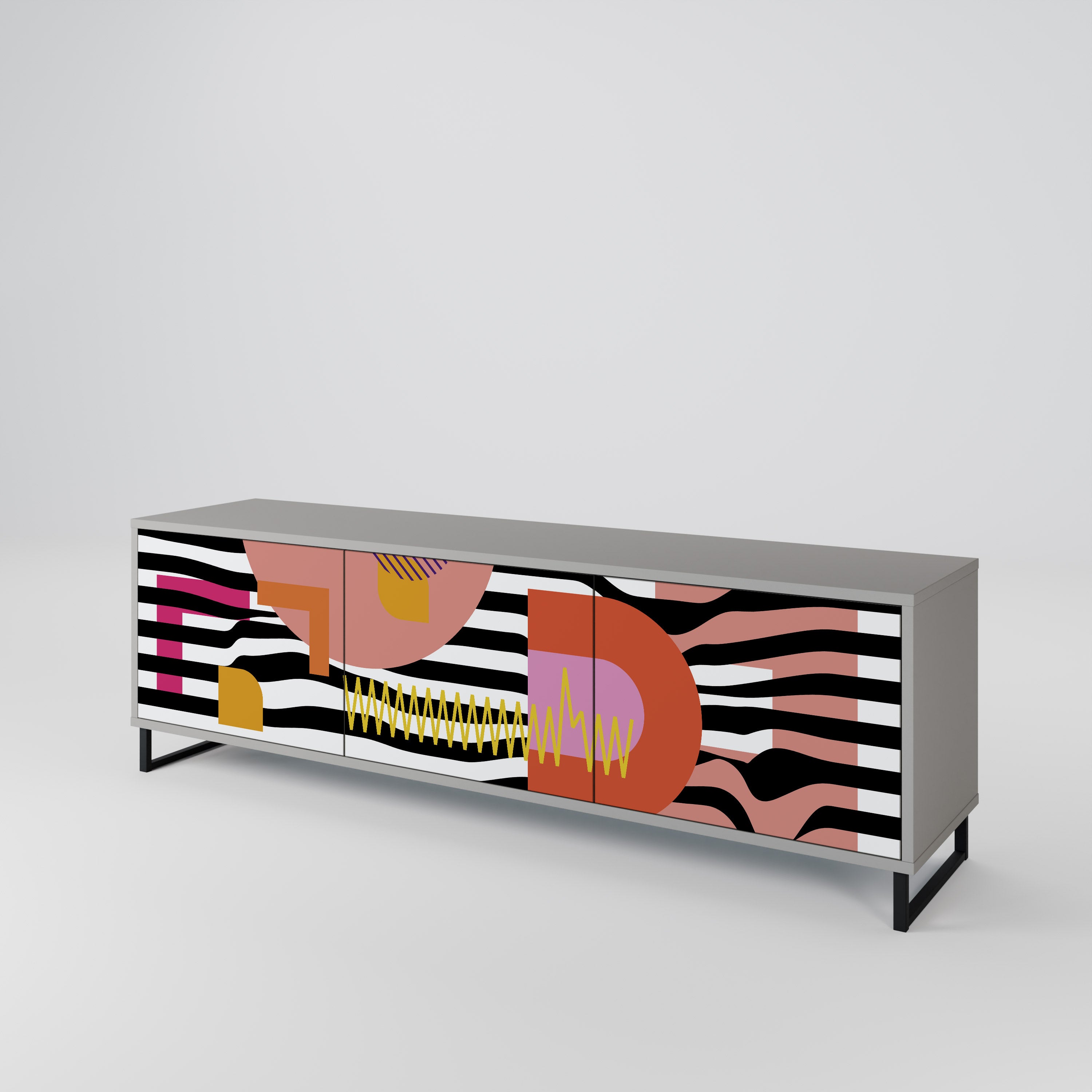 CHROMATIC ABSTRACT Έπιπλο τηλεόρασης 3-θυρών