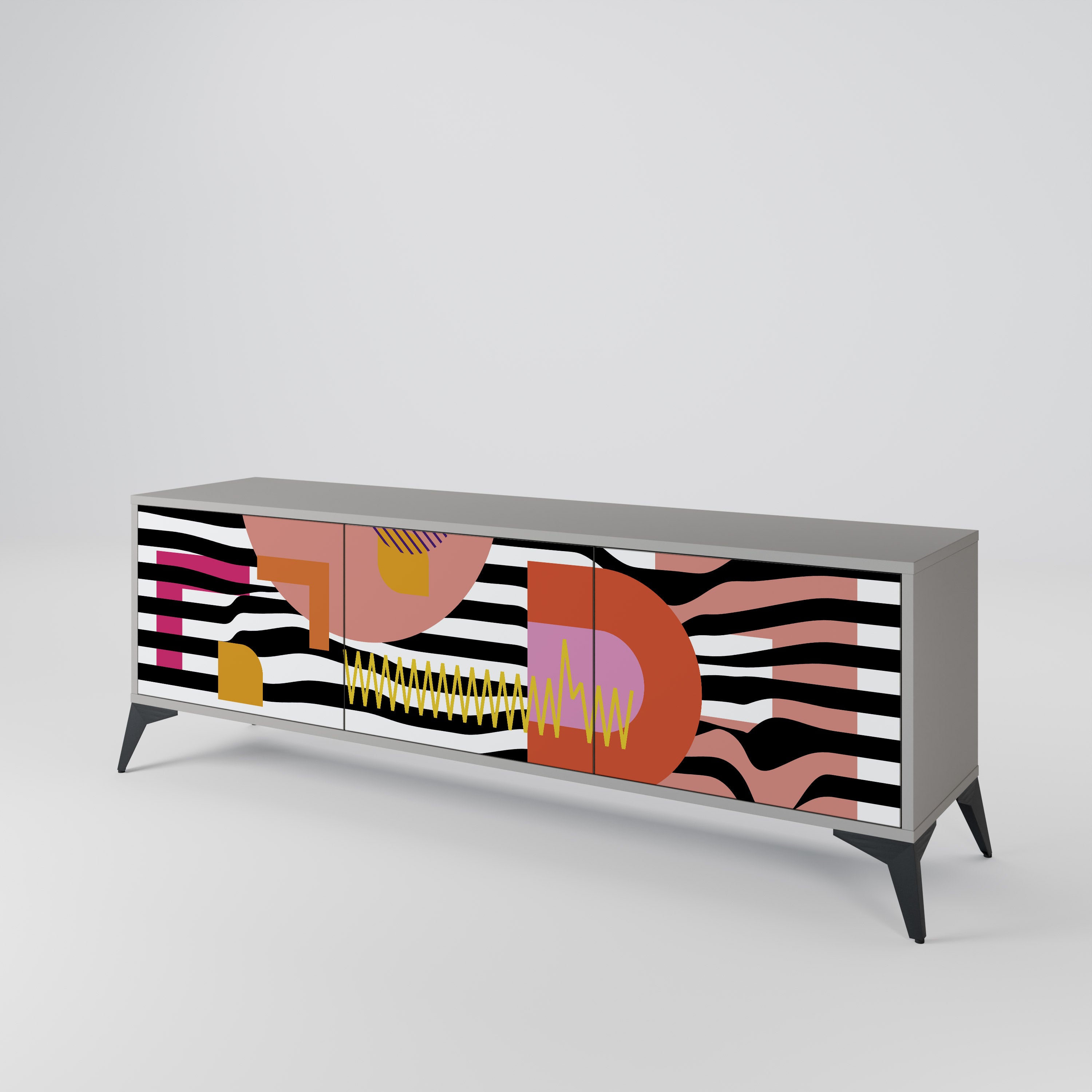 CHROMATIC ABSTRACT Έπιπλο τηλεόρασης 3-θυρών
