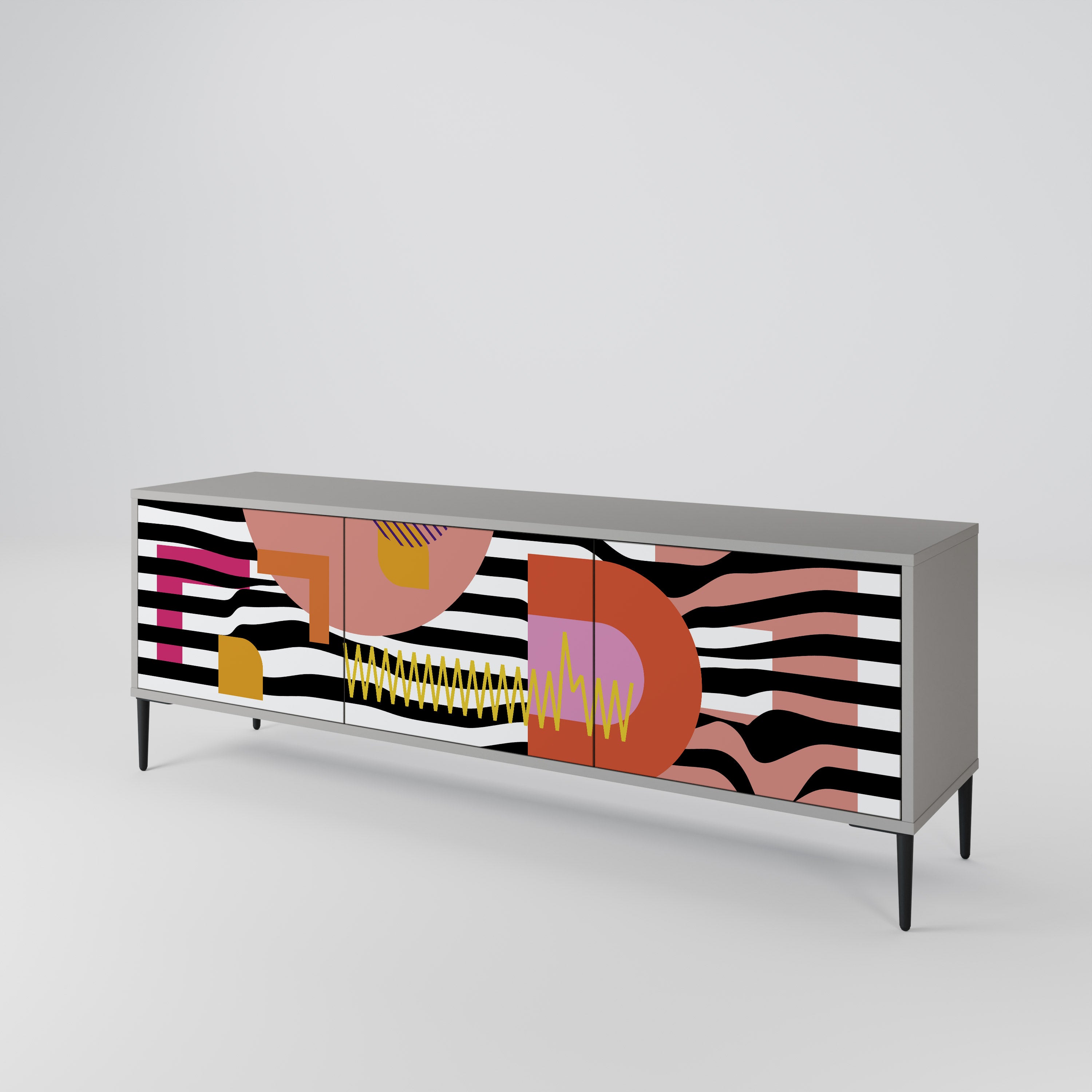 CHROMATIC ABSTRACT Έπιπλο τηλεόρασης 3-θυρών