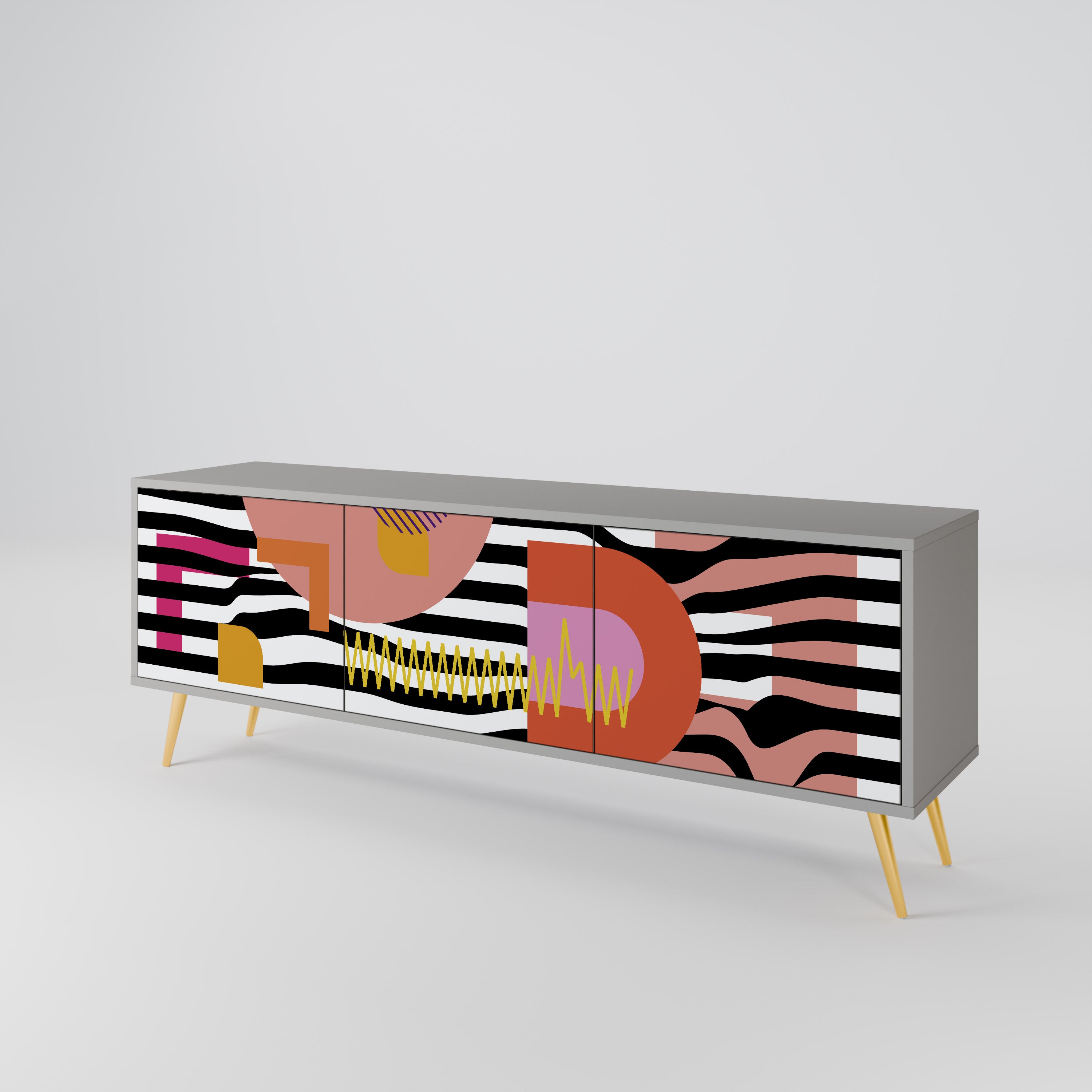 CHROMATIC ABSTRACT Έπιπλο τηλεόρασης 3-θυρών