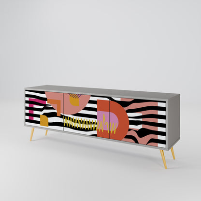 CHROMATIC ABSTRACT Έπιπλο τηλεόρασης 3-θυρών