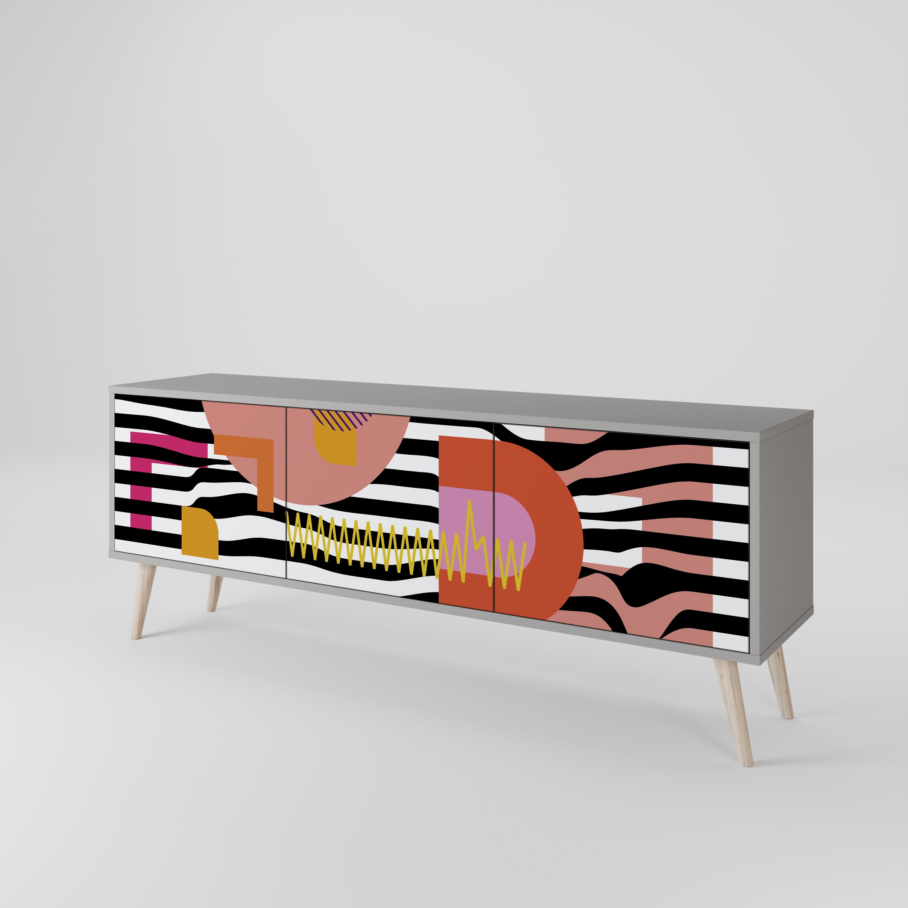 CHROMATIC ABSTRACT Έπιπλο τηλεόρασης 3-θυρών