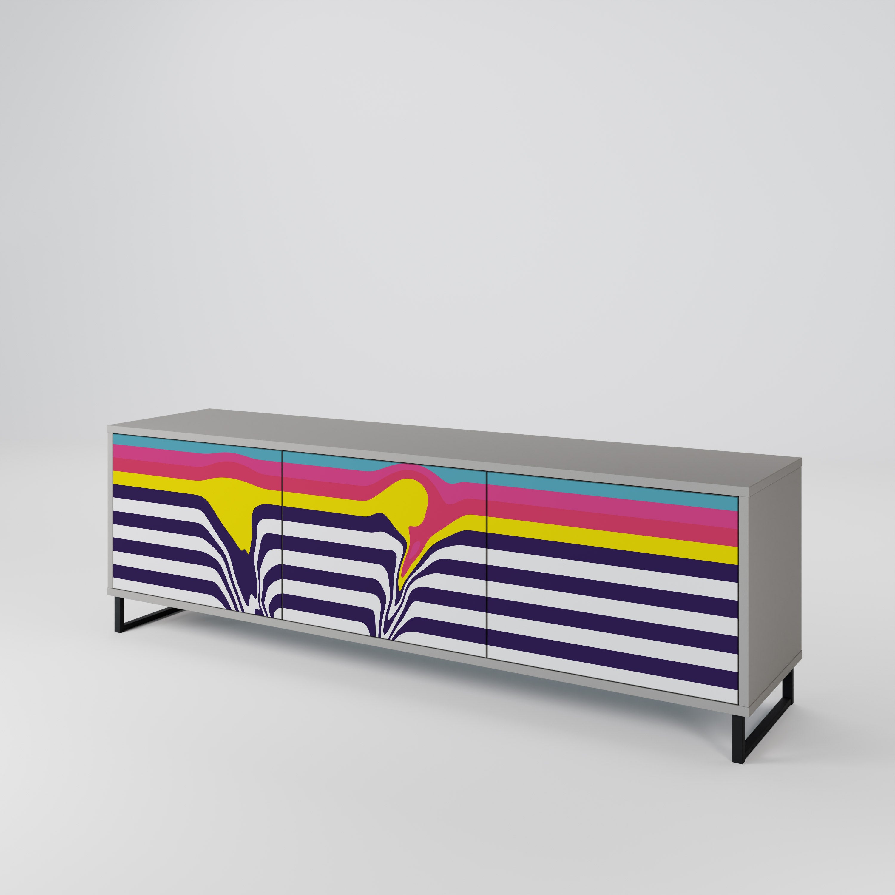 COLORFUL DIVERSION Έπιπλο τηλεόρασης 3-θυρών