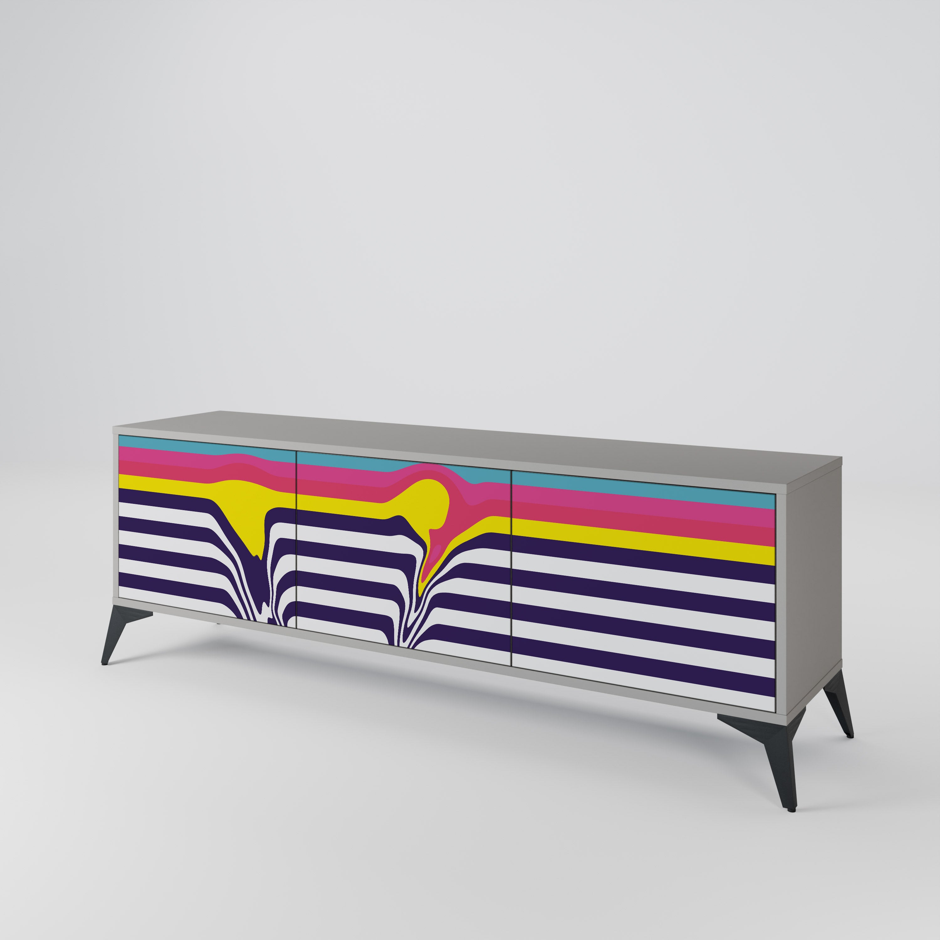 COLORFUL DIVERSION Έπιπλο τηλεόρασης 3-θυρών