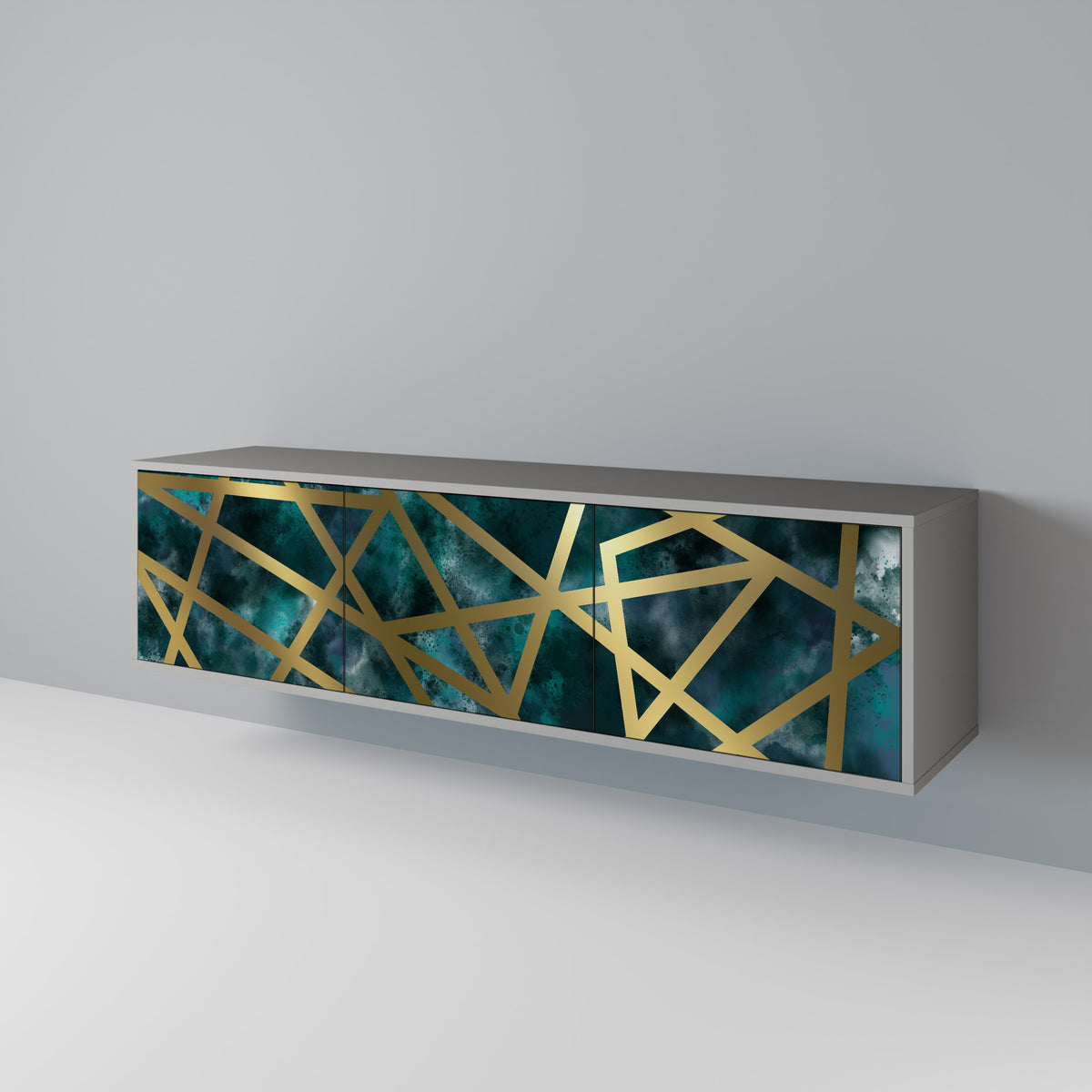 THE LABYRINTH OF GOLD 3-Door TV Cabinet