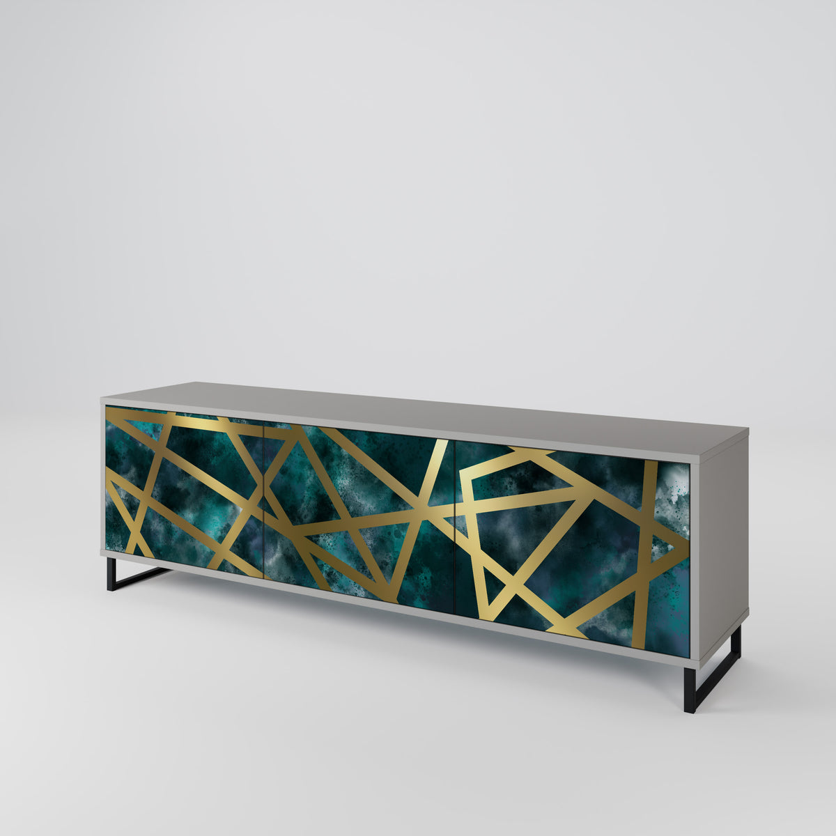 THE LABYRINTH OF GOLD 3-Door TV Cabinet