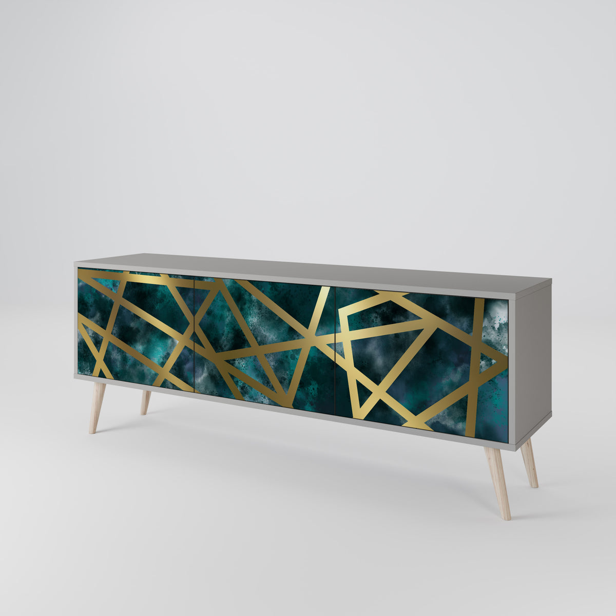 THE LABYRINTH OF GOLD 3-Door TV Cabinet