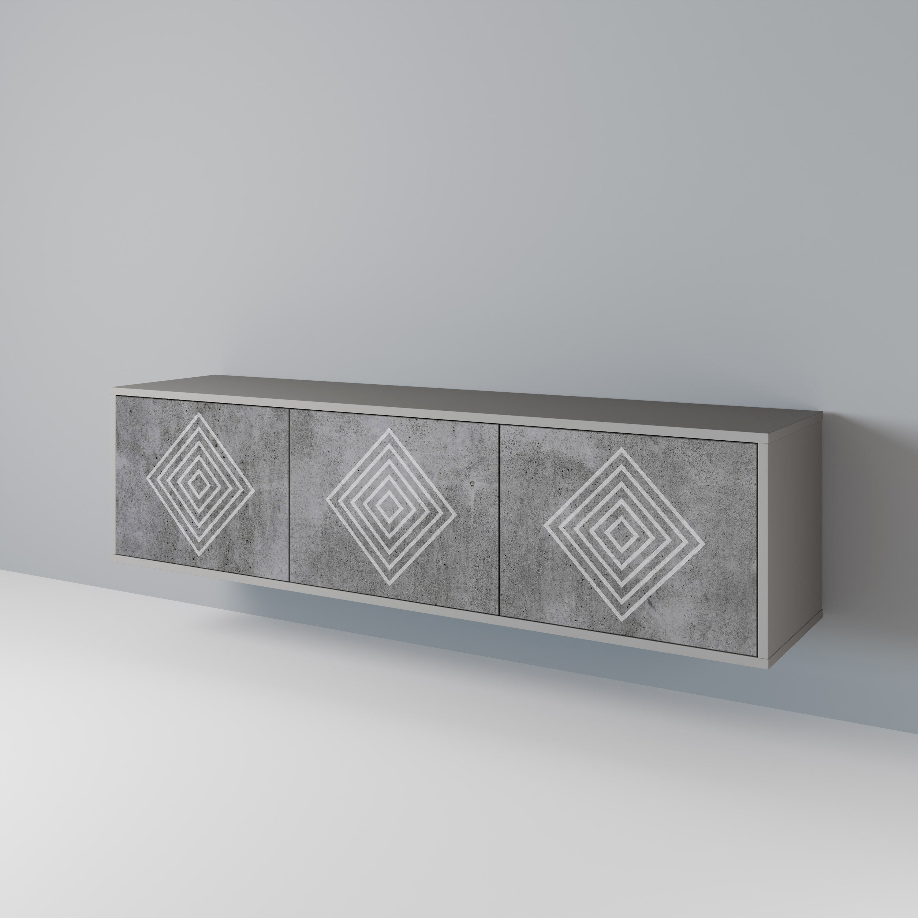 POLYGONAL ARTISTRY Έπιπλο τηλεόρασης 3-θυρών
