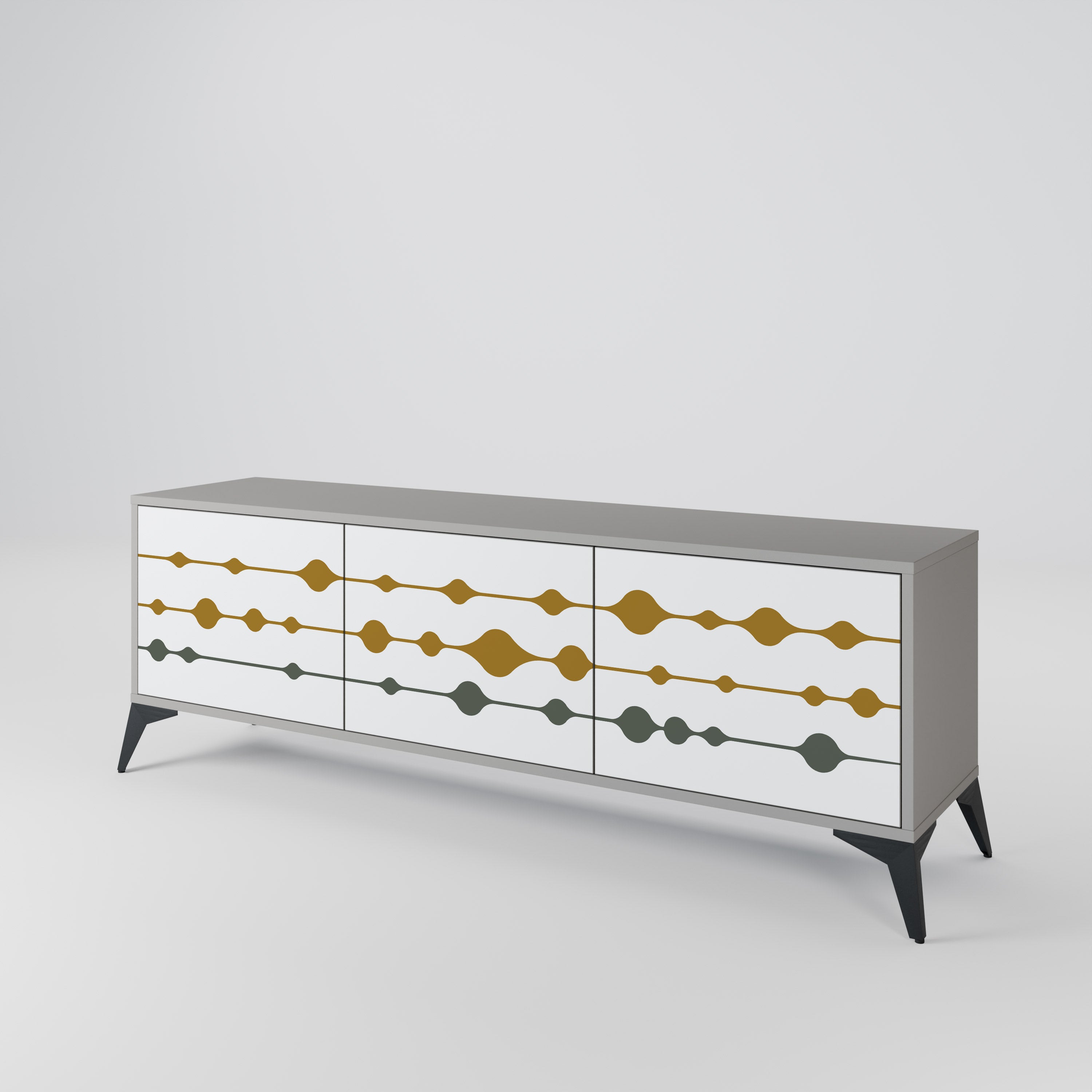 VIVID TONE 3-Door TV Cabinet