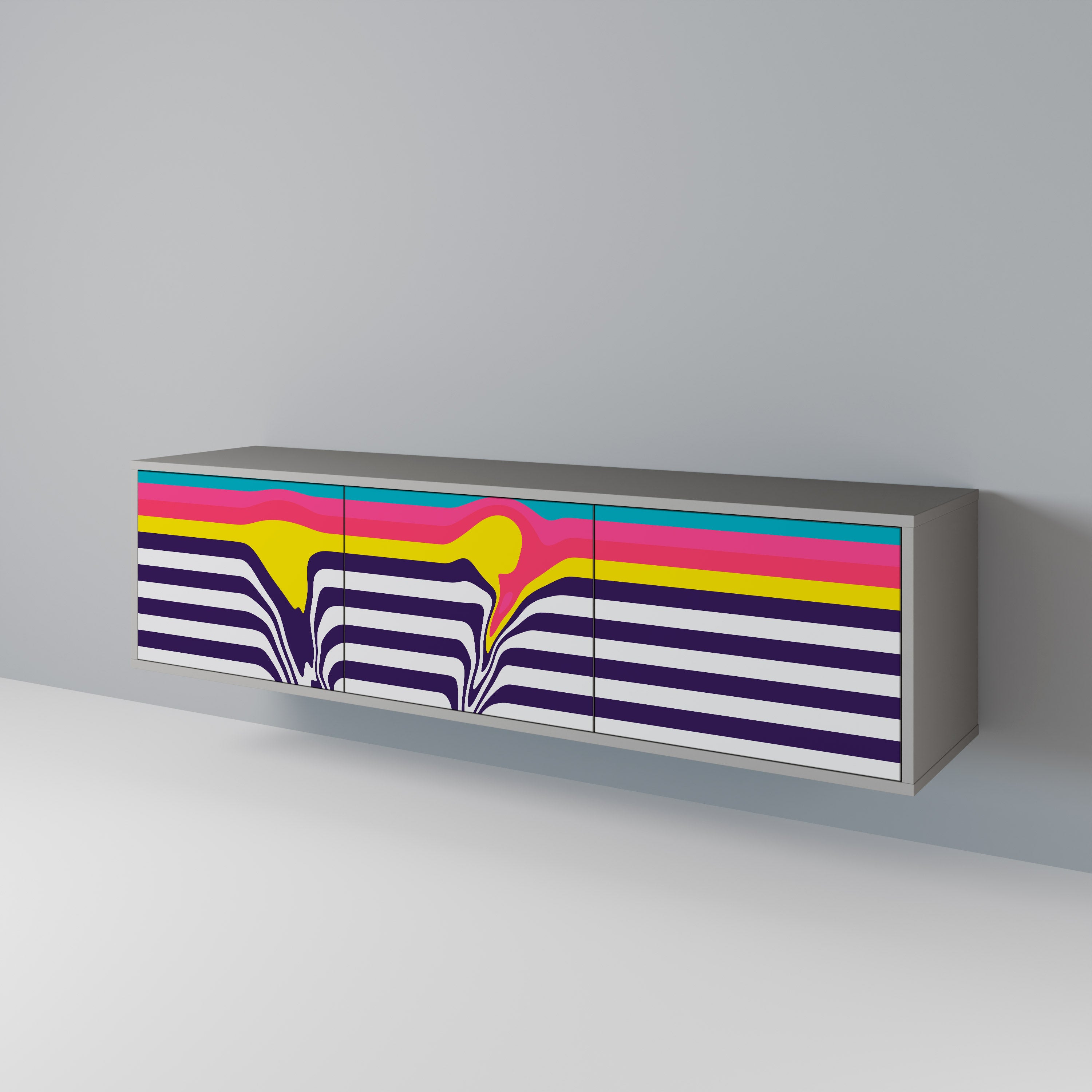 TONE COLLAPSE Έπιπλο τηλεόρασης 3-θυρών