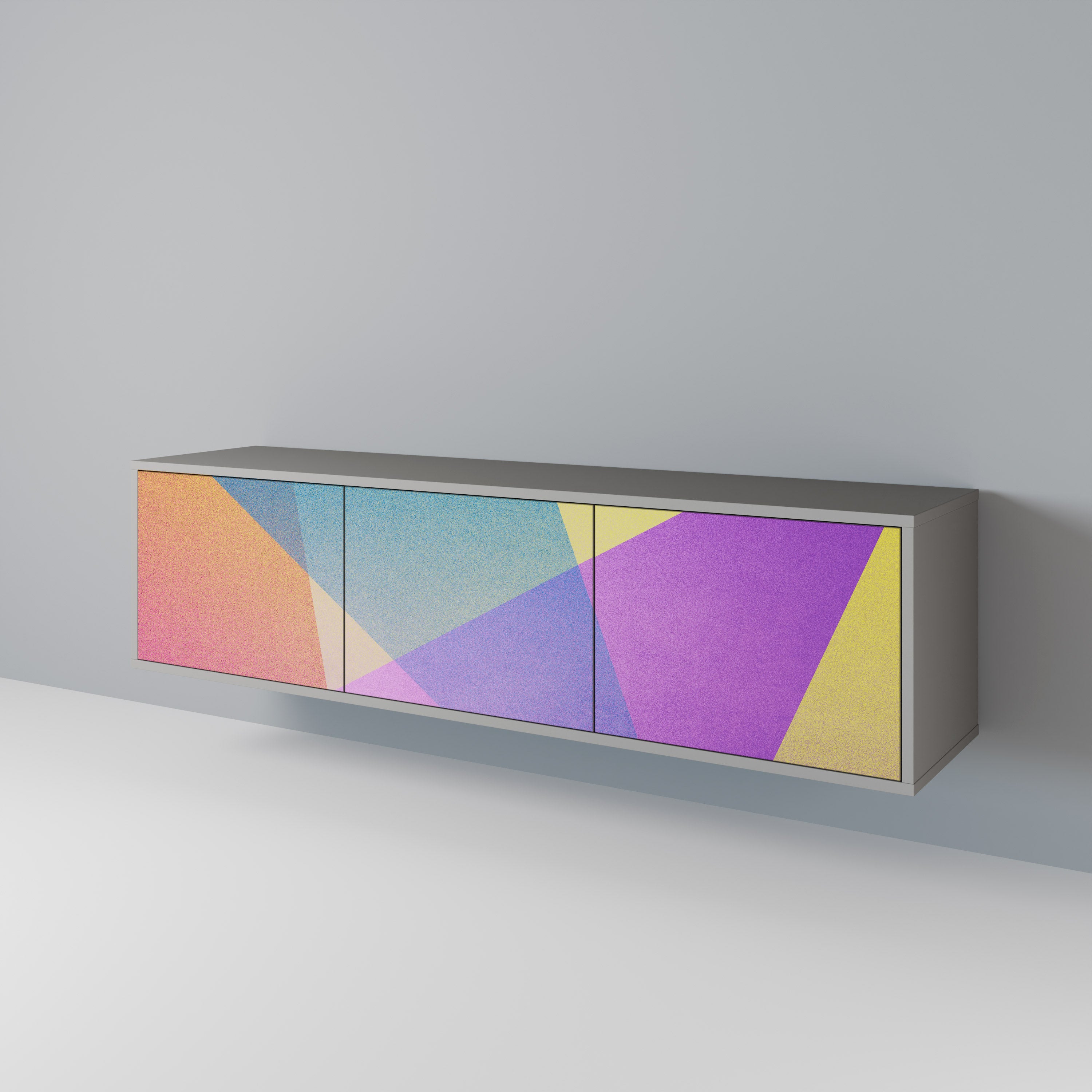 BRIGHT GEOMETRY Έπιπλο τηλεόρασης 3-θυρών