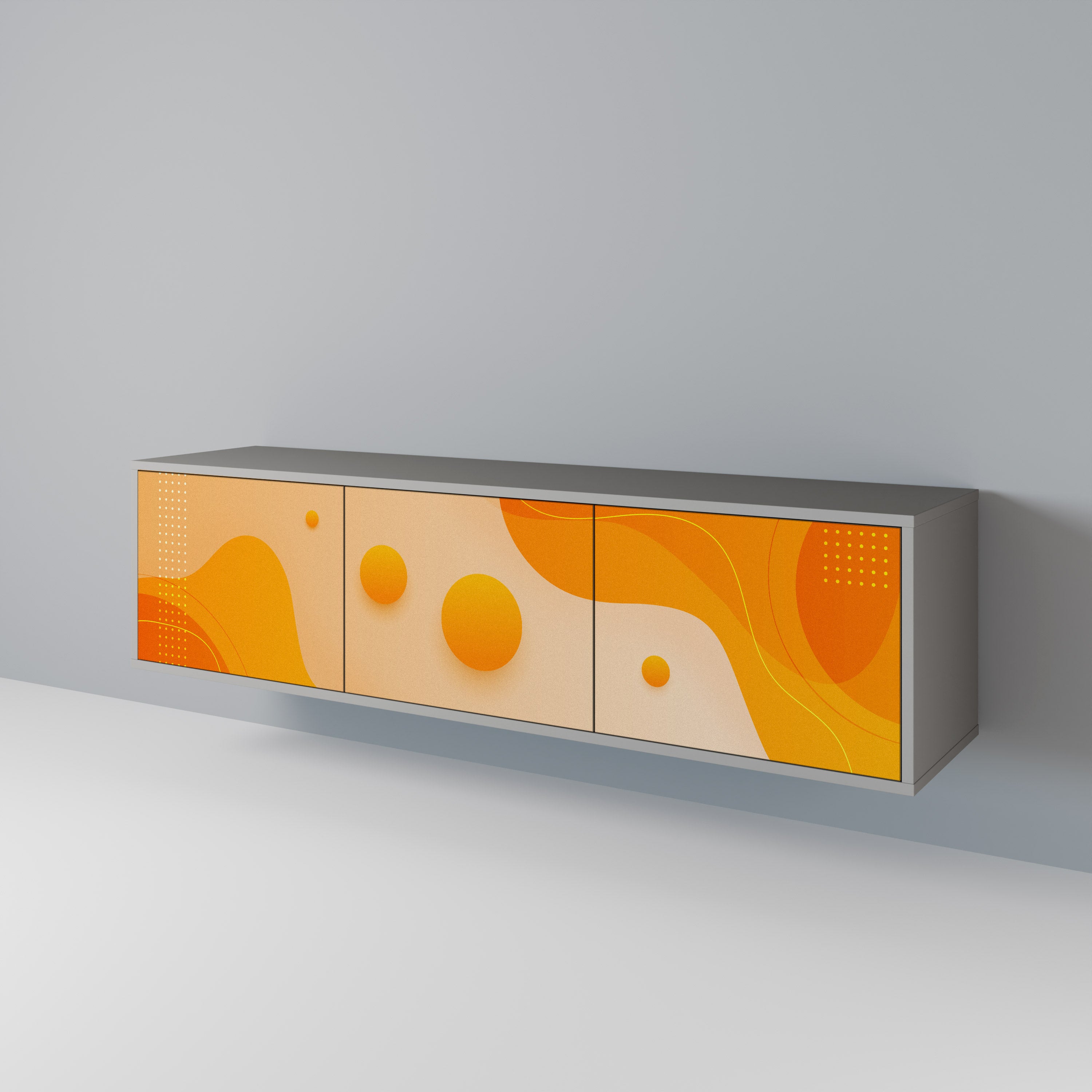 ORANGE ARRANGEMENT Έπιπλο τηλεόρασης 3-θυρών