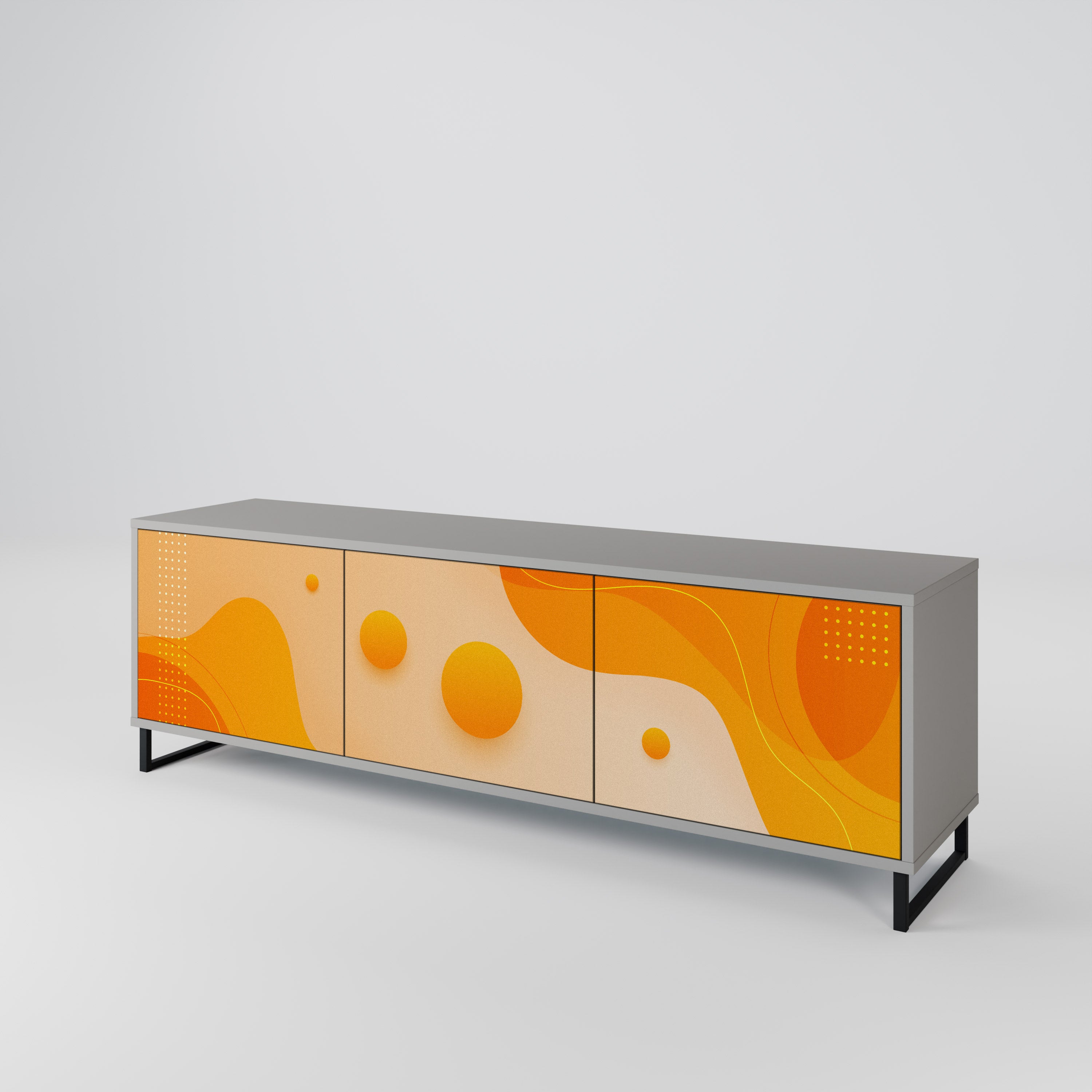 ORANGE ARRANGEMENT Έπιπλο τηλεόρασης 3-θυρών