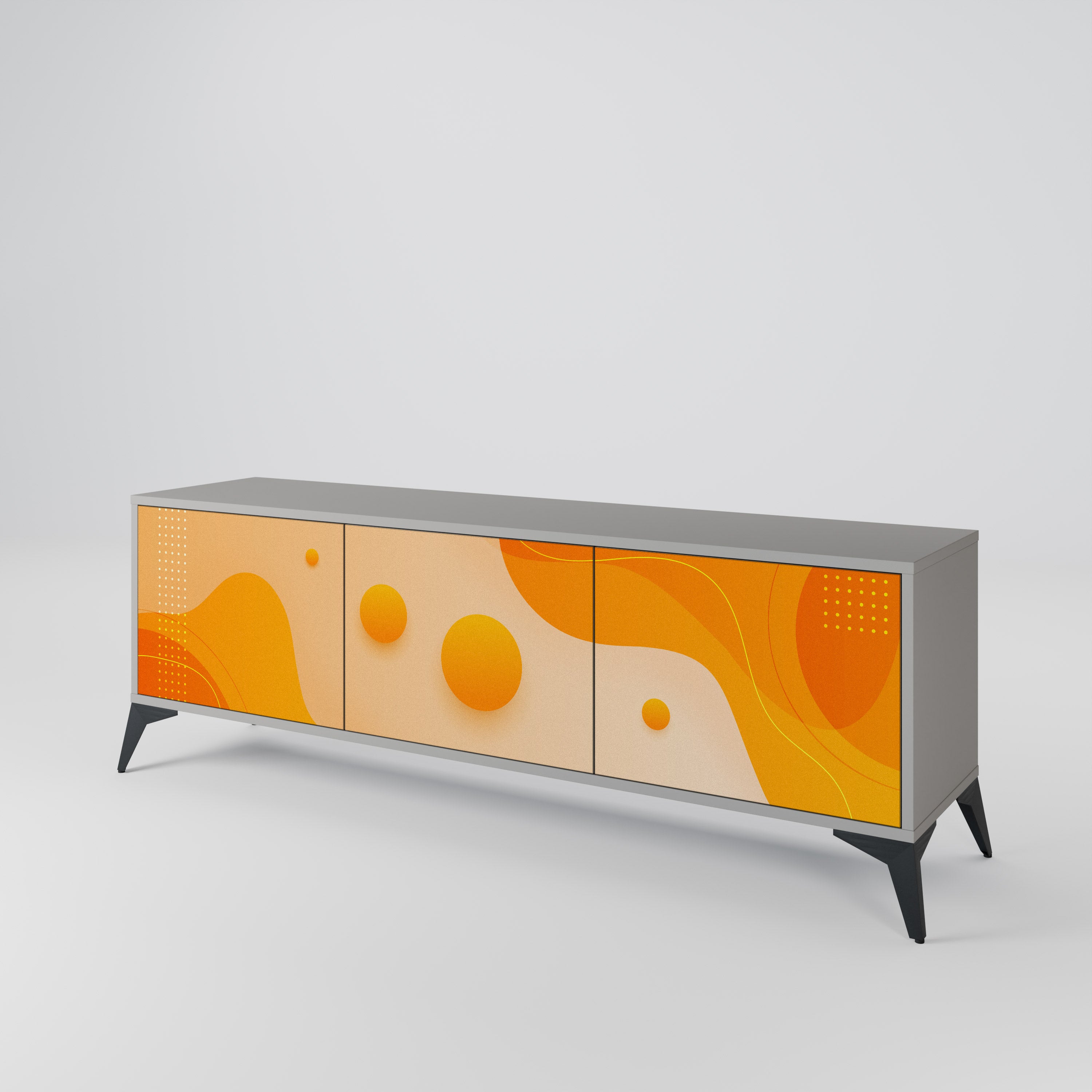 ORANGE ARRANGEMENT Έπιπλο τηλεόρασης 3-θυρών