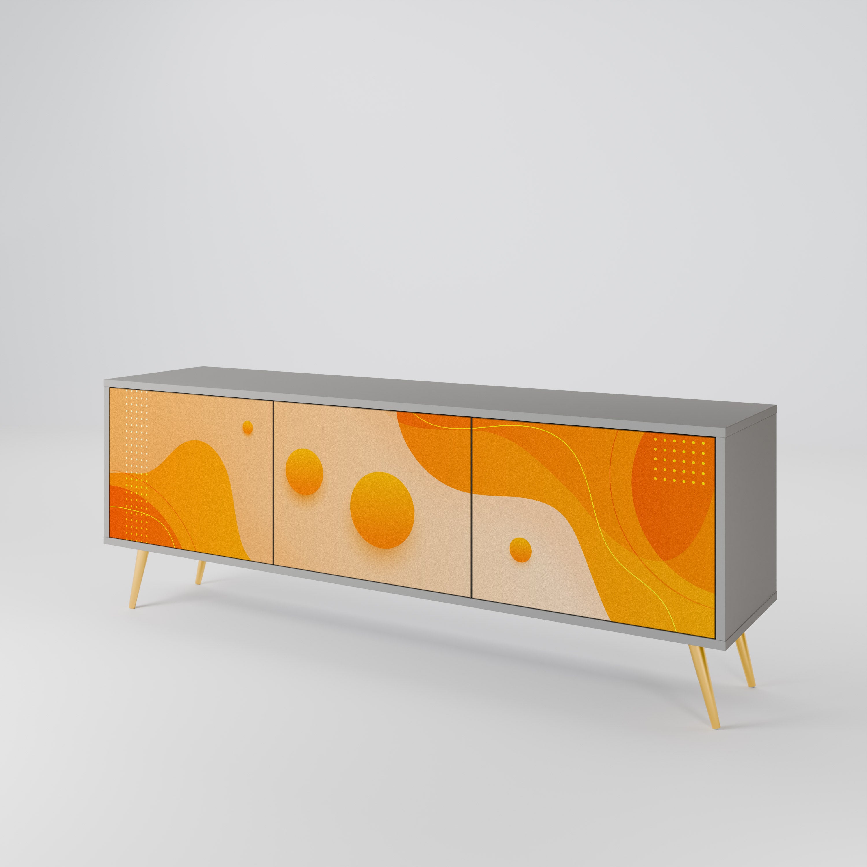 ORANGE ARRANGEMENT Έπιπλο τηλεόρασης 3-θυρών