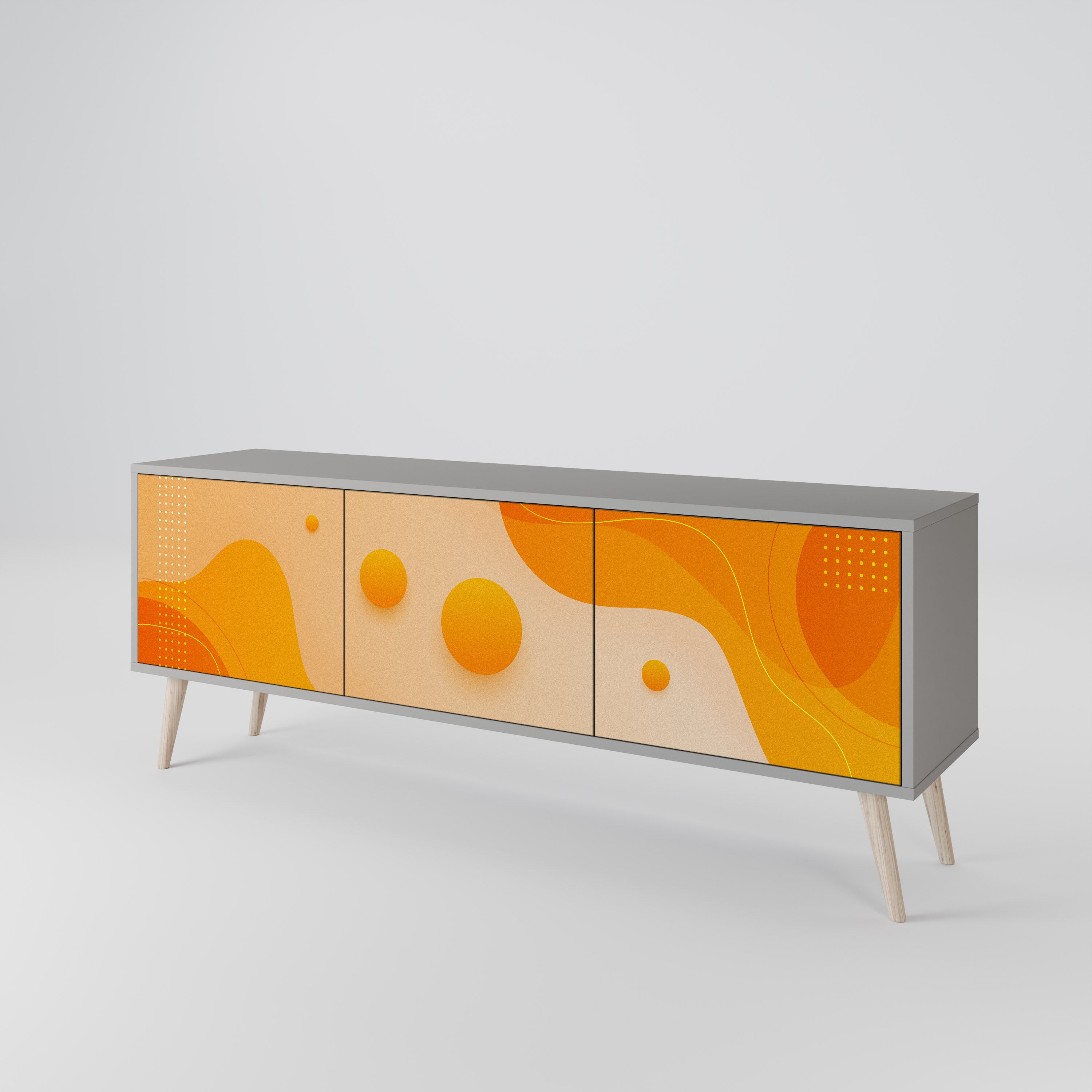 ORANGE ARRANGEMENT Έπιπλο τηλεόρασης 3-θυρών