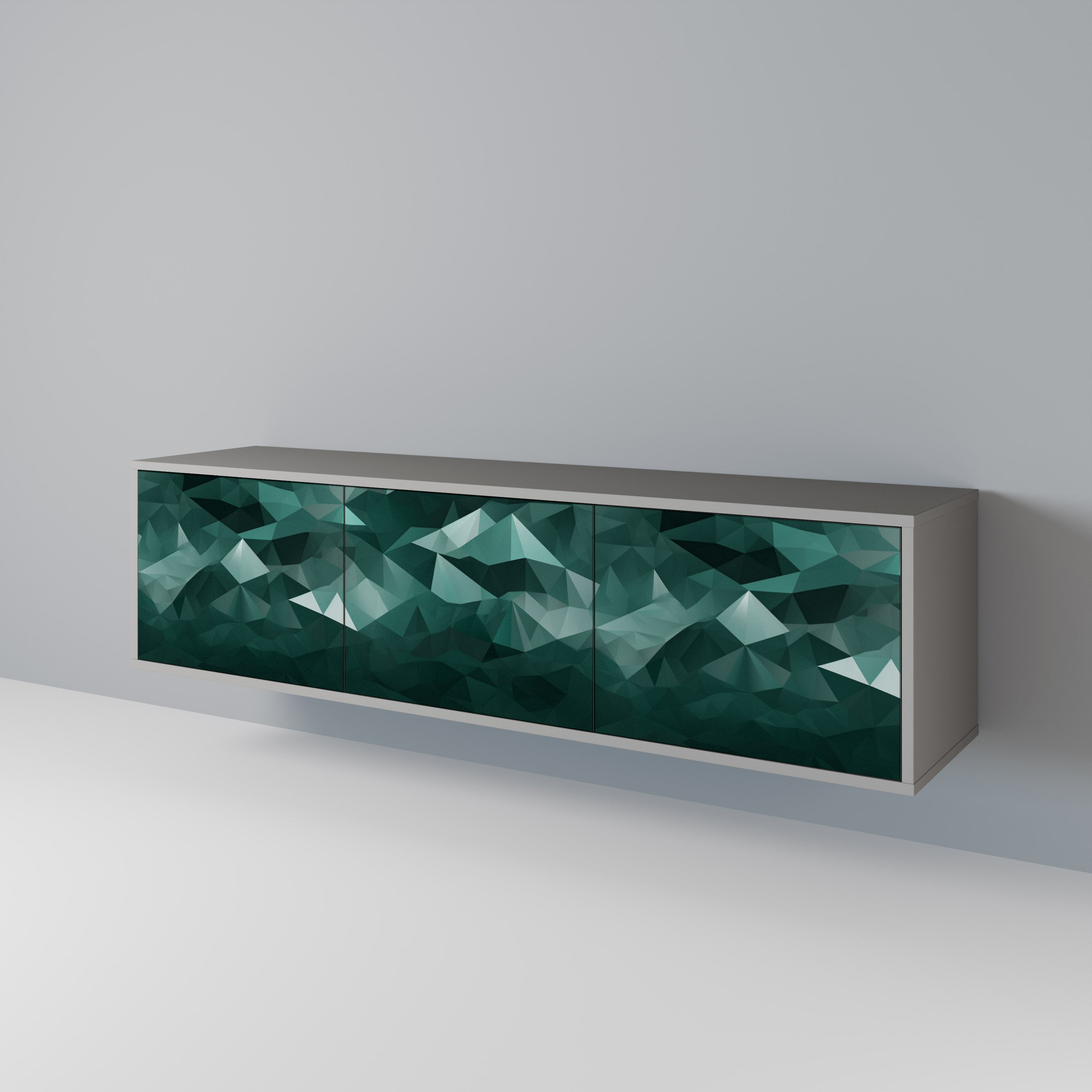 POLYGONAL FLOATING Έπιπλο τηλεόρασης 3-θυρών