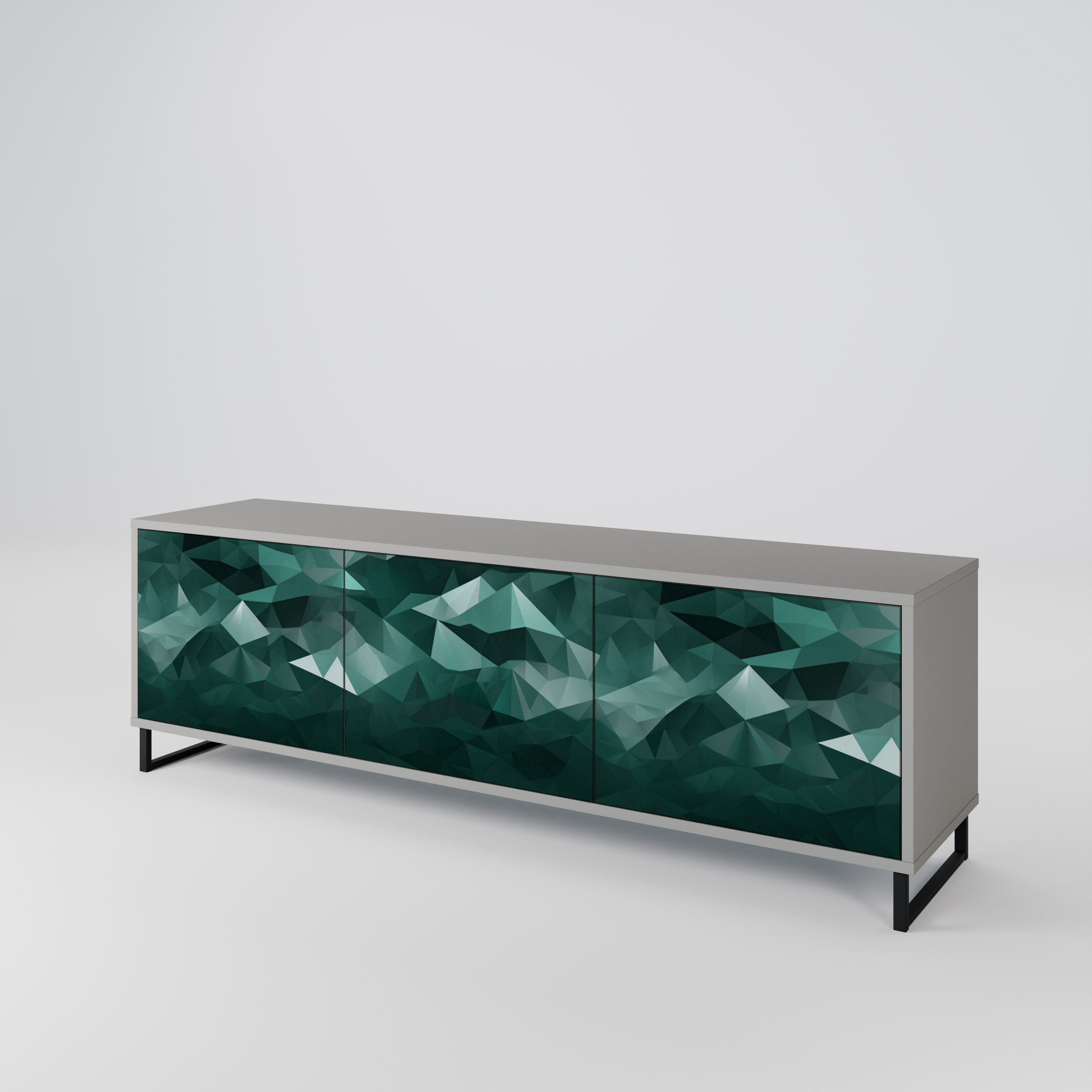 POLYGONAL FLOATING Έπιπλο τηλεόρασης 3-θυρών