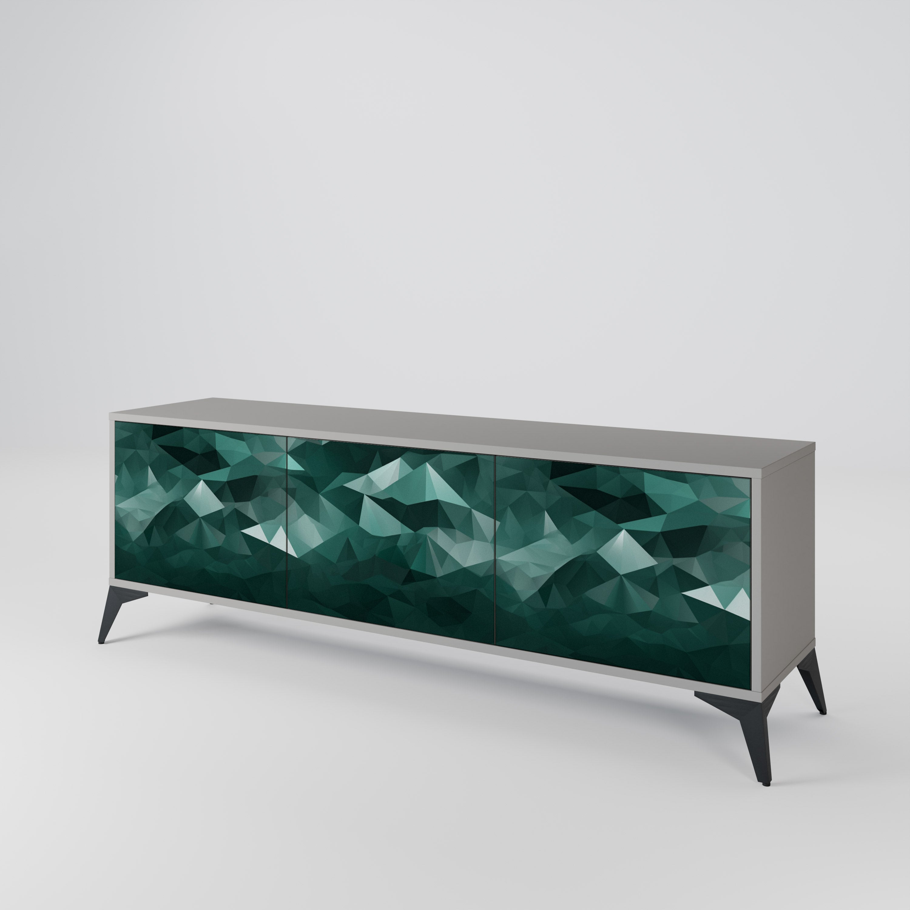 POLYGONAL FLOATING Έπιπλο τηλεόρασης 3-θυρών