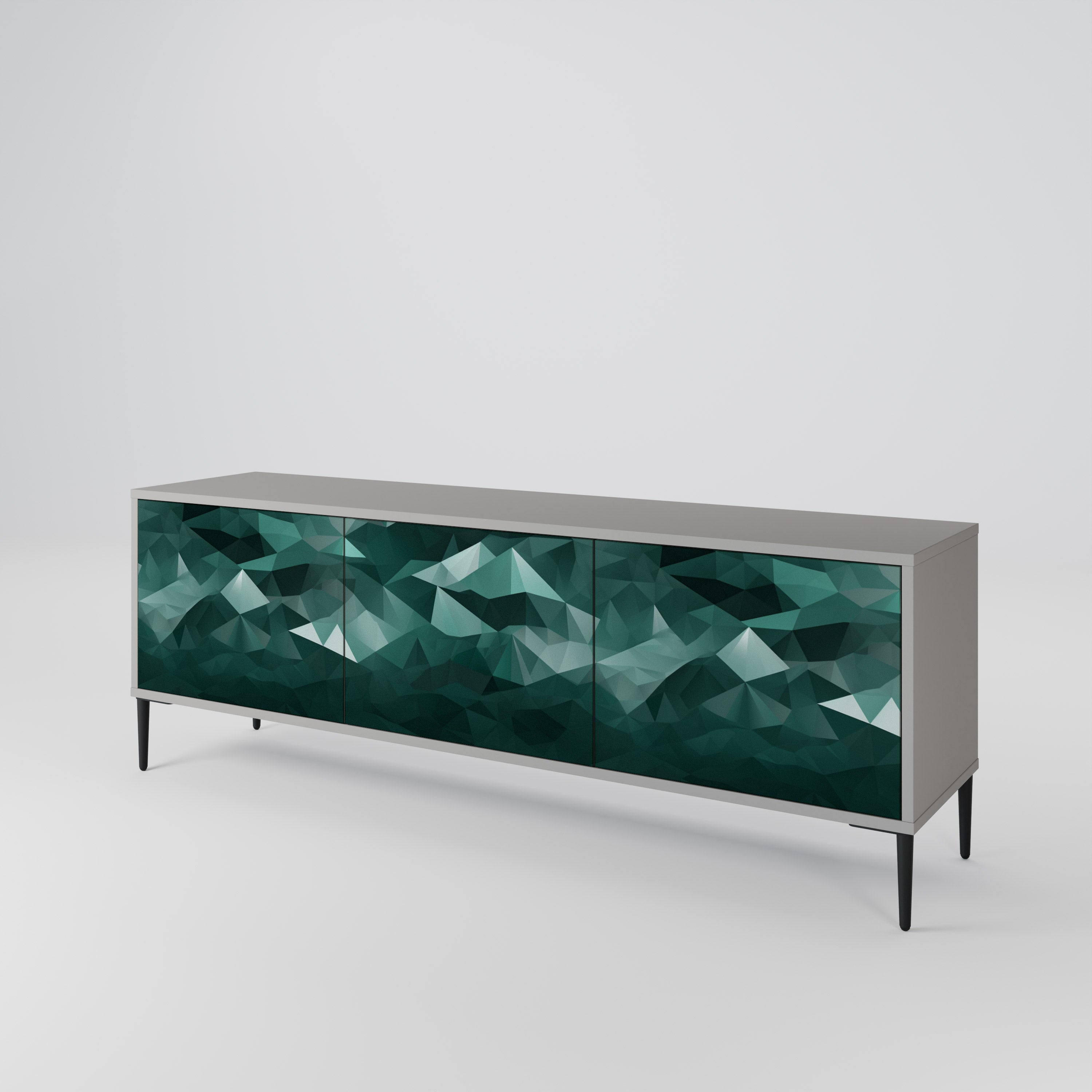 POLYGONAL FLOATING Έπιπλο τηλεόρασης 3-θυρών