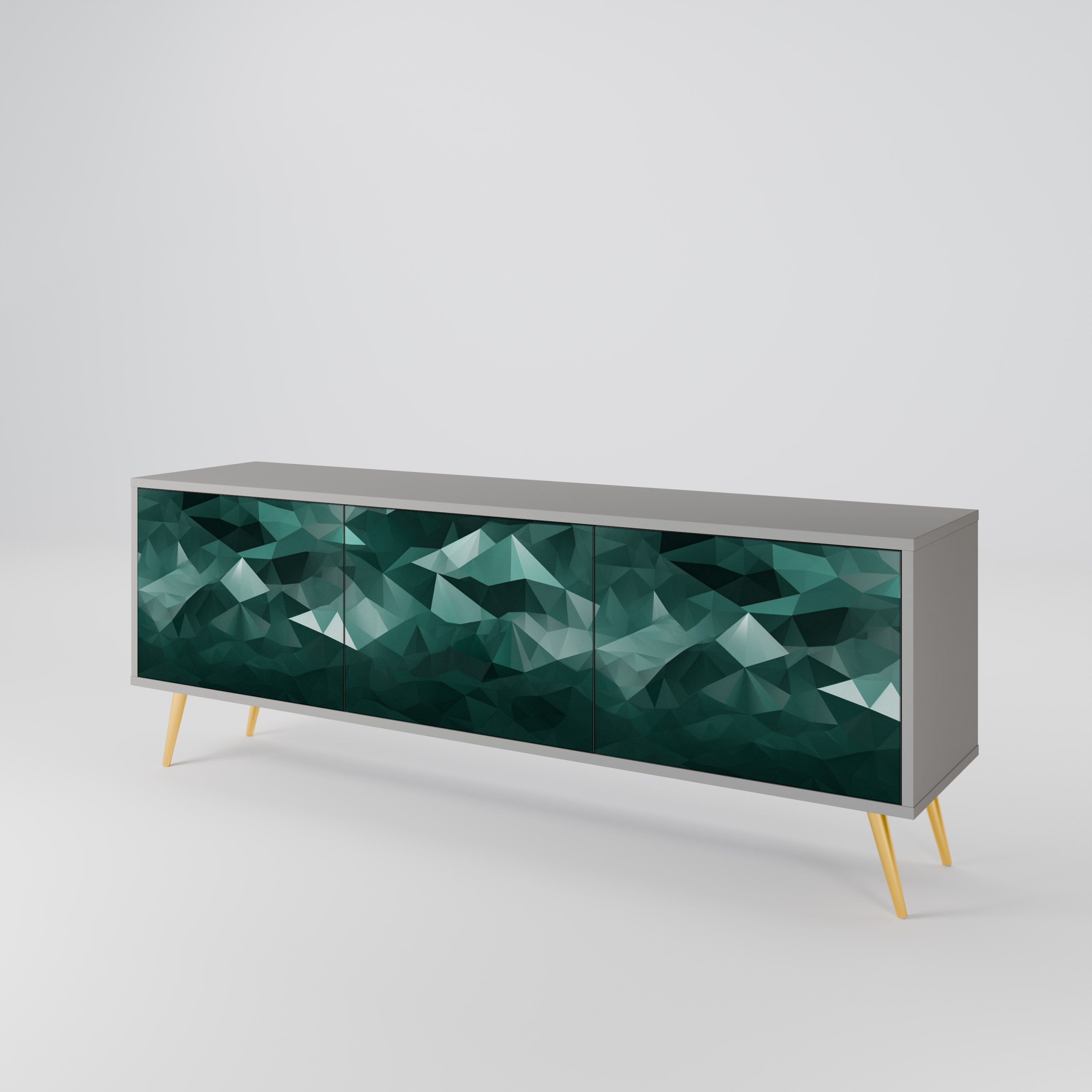 POLYGONAL FLOATING Έπιπλο τηλεόρασης 3-θυρών