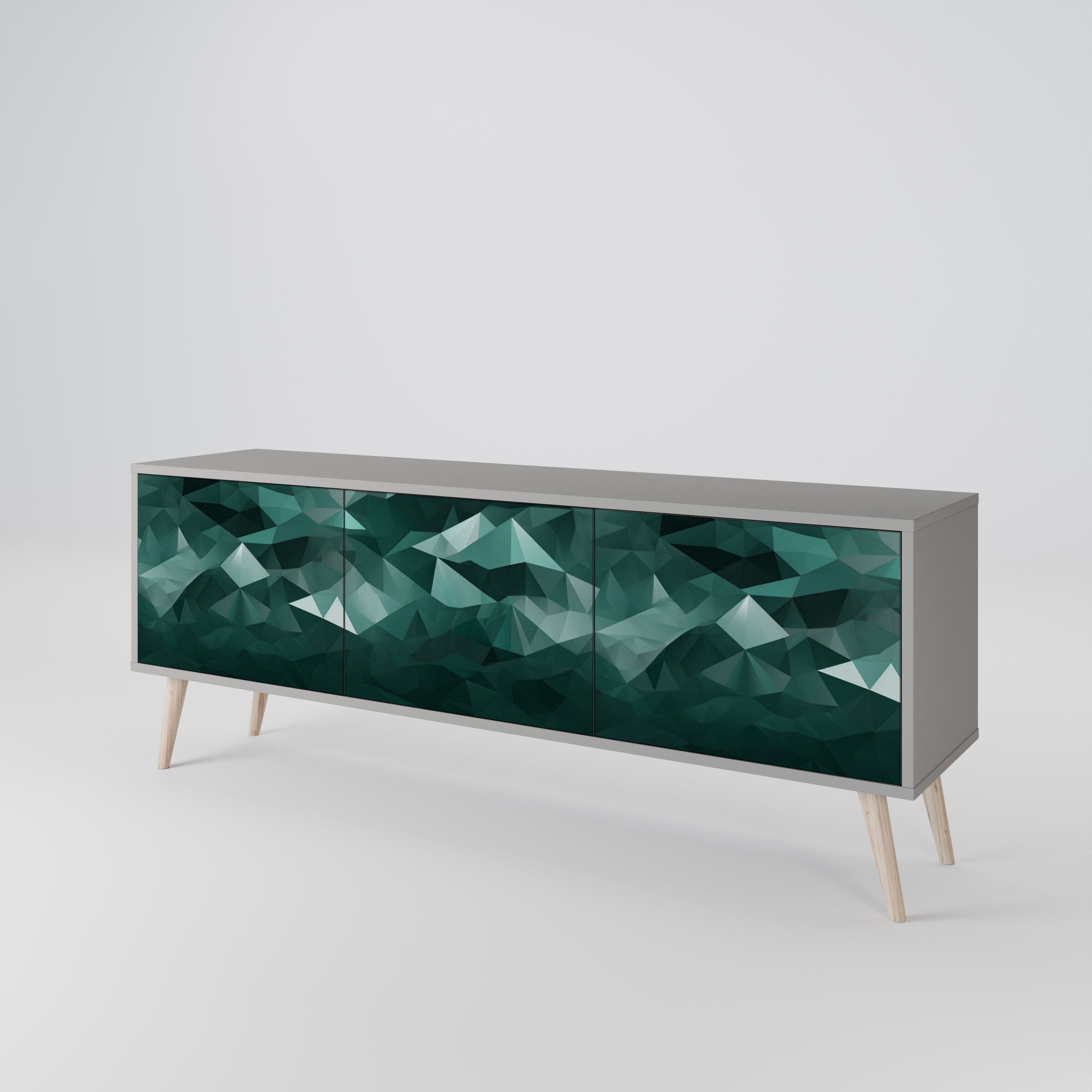 POLYGONAL FLOATING Έπιπλο τηλεόρασης 3-θυρών