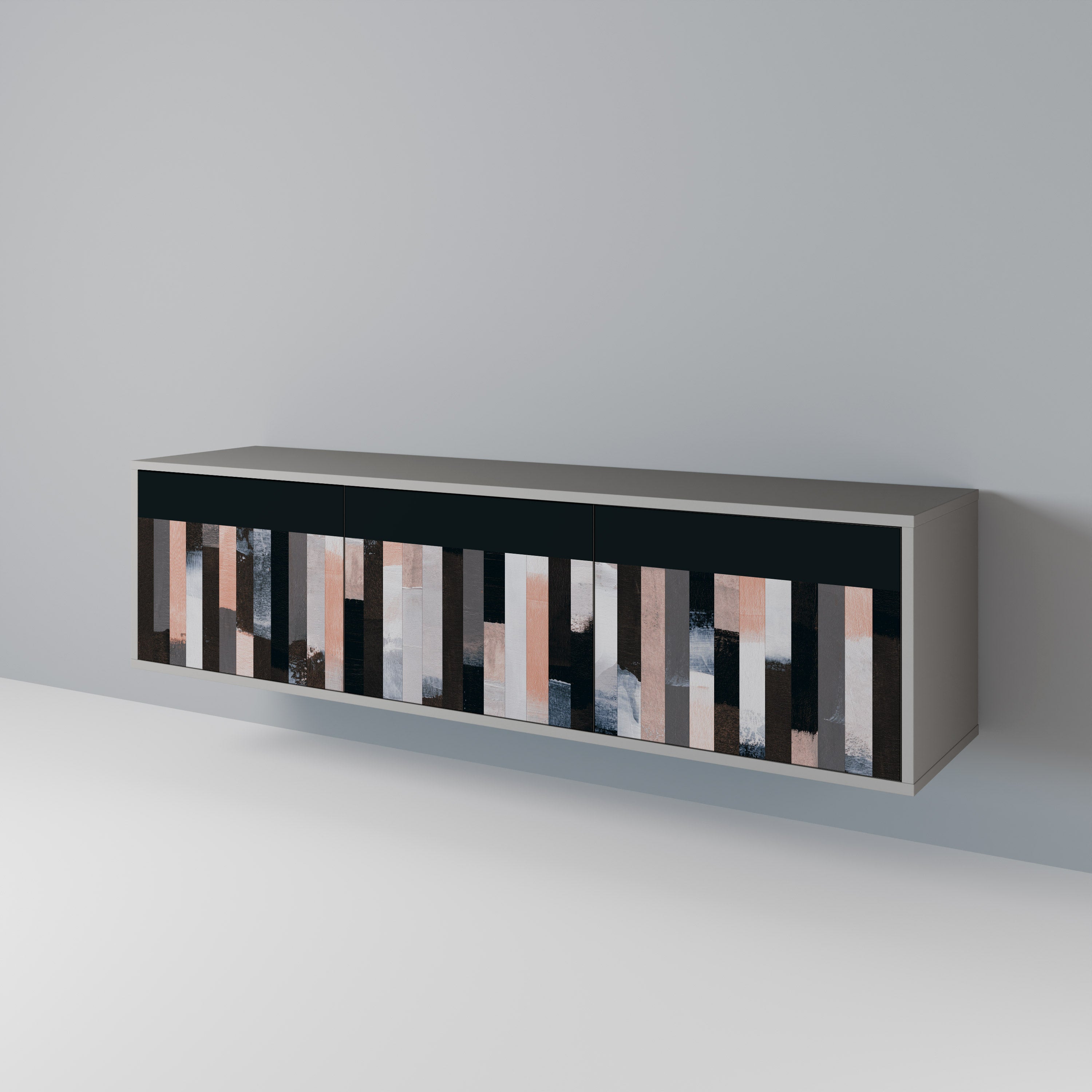 COLLAGE OF RECTANGLES Έπιπλο τηλεόρασης 3-θυρών