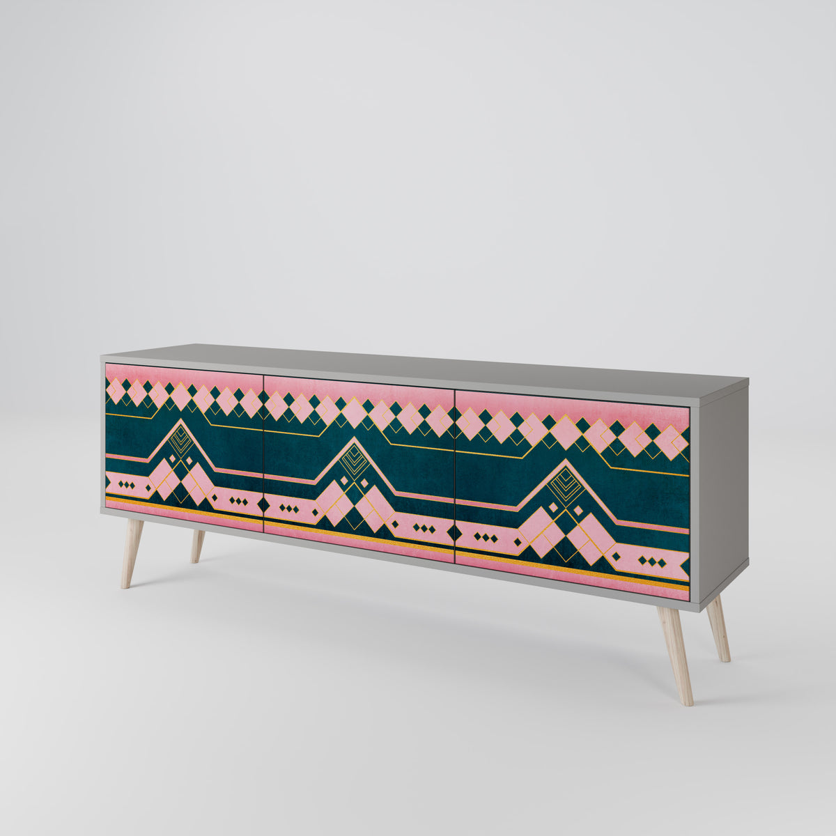 ROYAL COMPOSITION 3-Door TV Cabinet