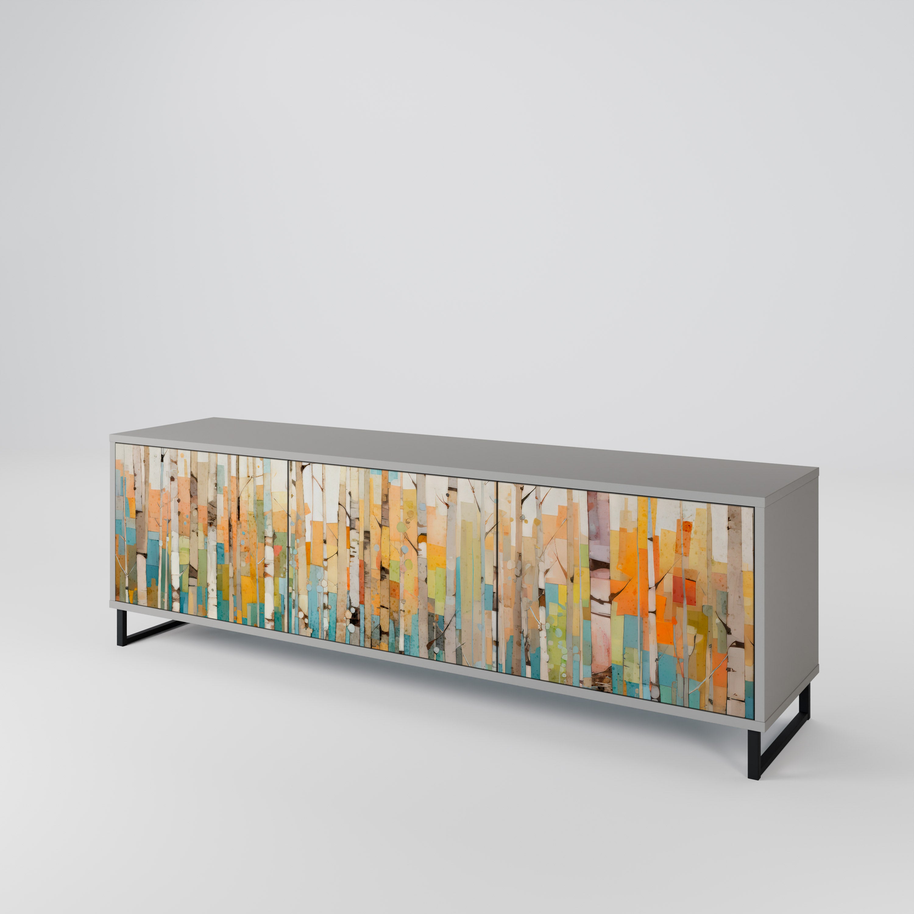 BIRCH KALEIDOSCOPE 3-Door TV Cabinet