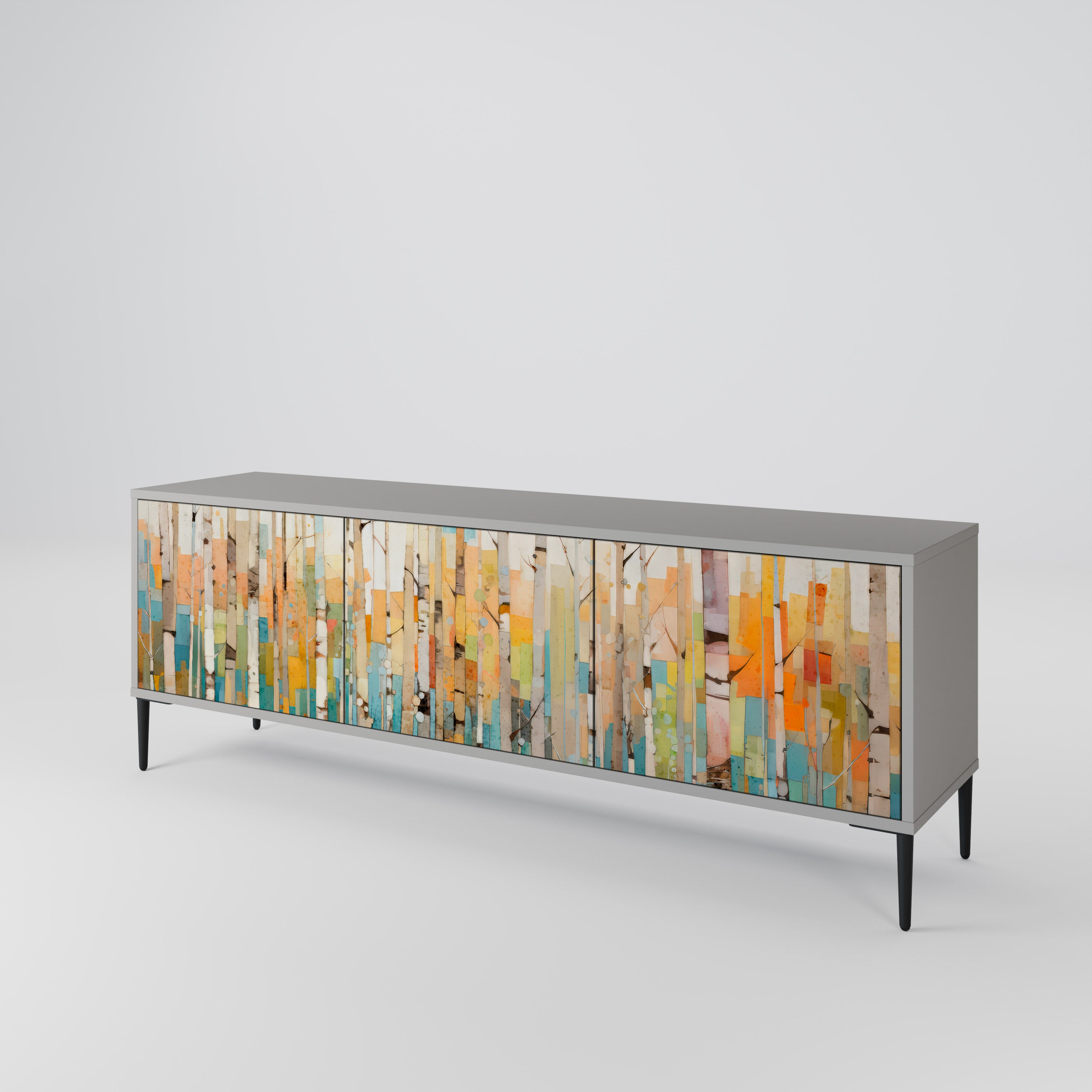 BIRCH KALEIDOSCOPE 3-Door TV Cabinet