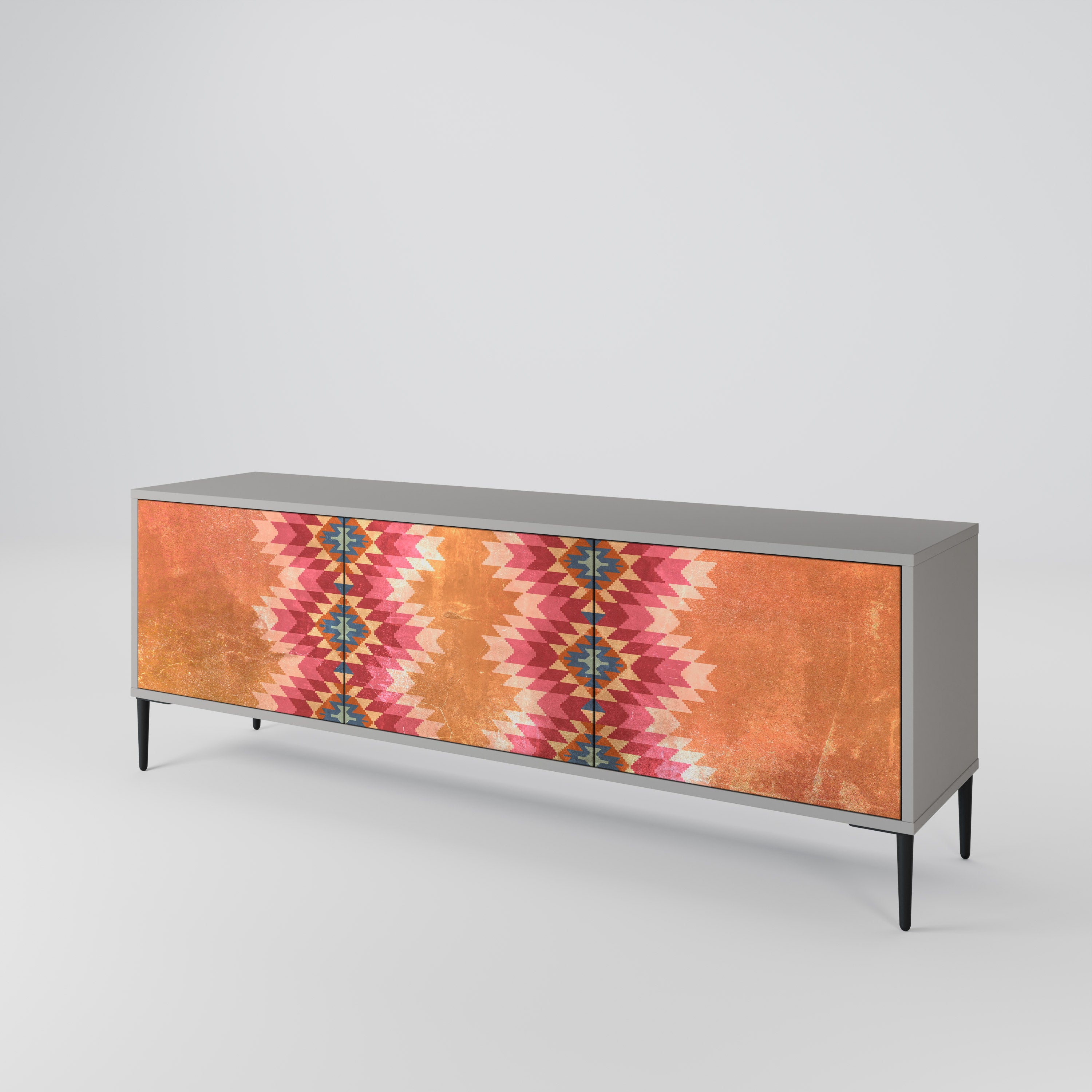 INDIAN FOLK 3-Door TV Cabinet