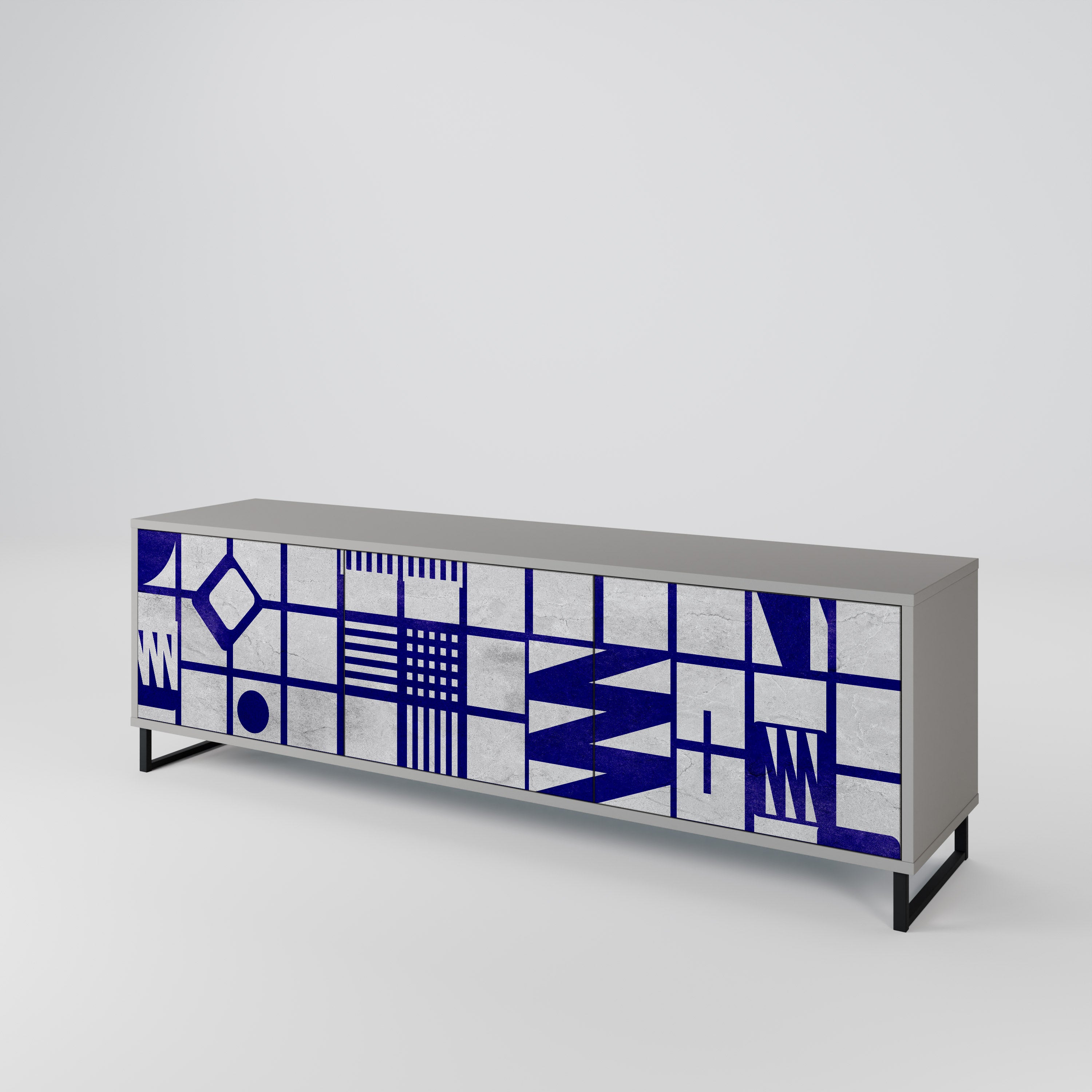 THE RIGHT PLACES 3-Door TV Cabinet