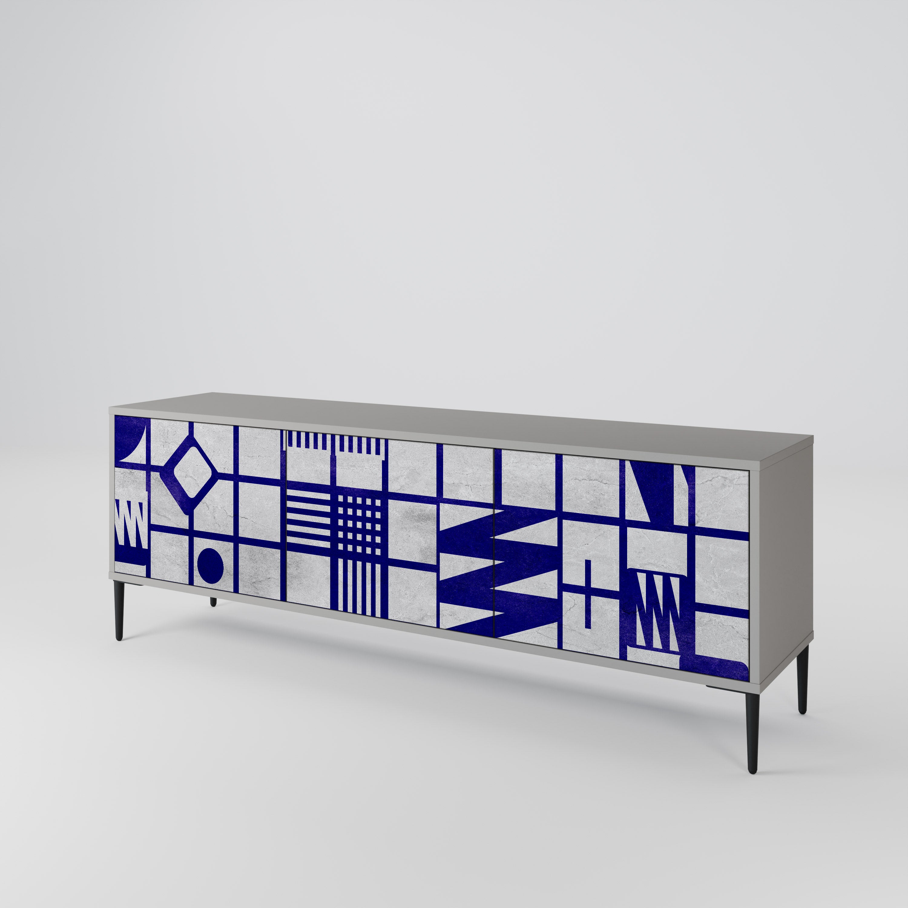 THE RIGHT PLACES 3-Door TV Cabinet