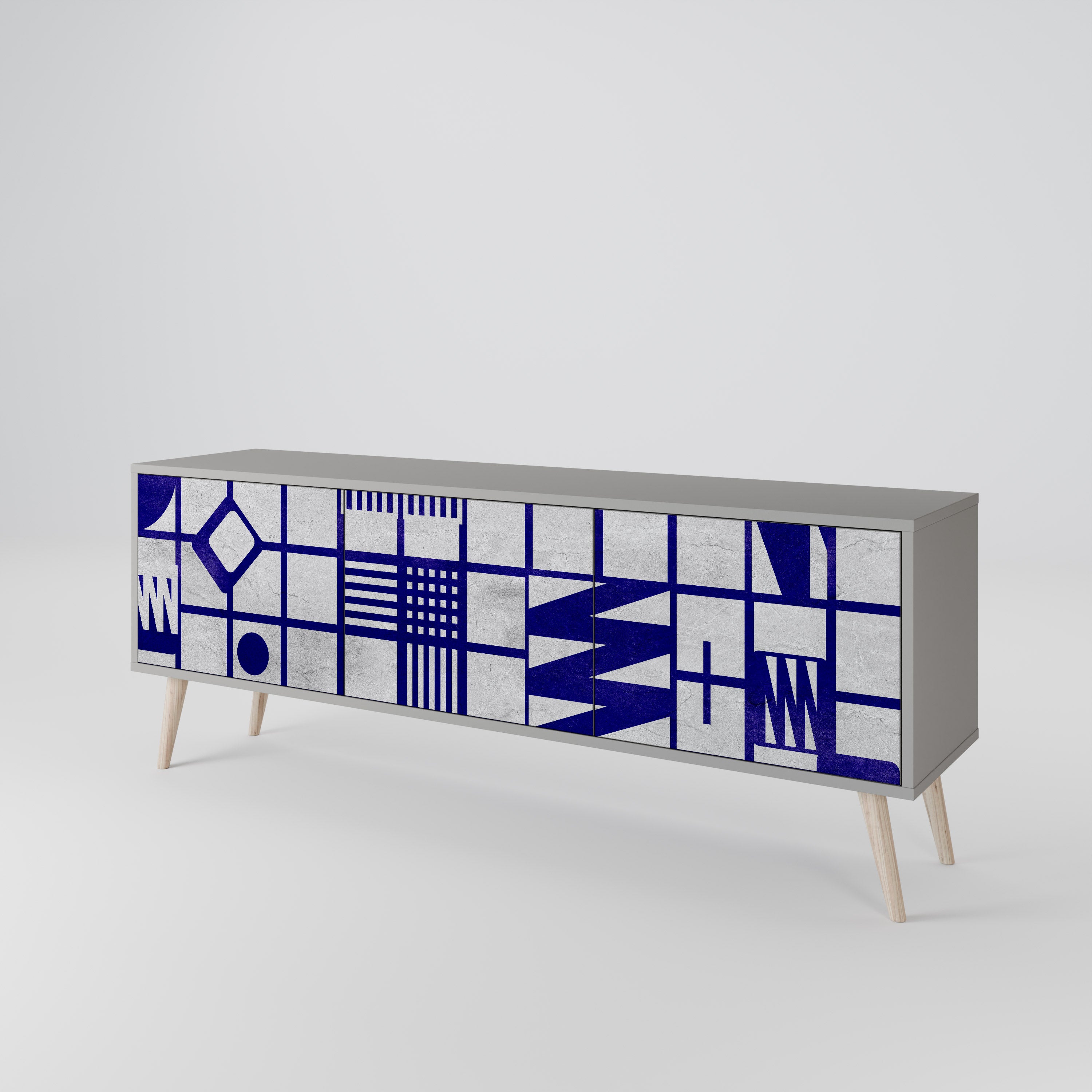THE RIGHT PLACES 3-Door TV Cabinet